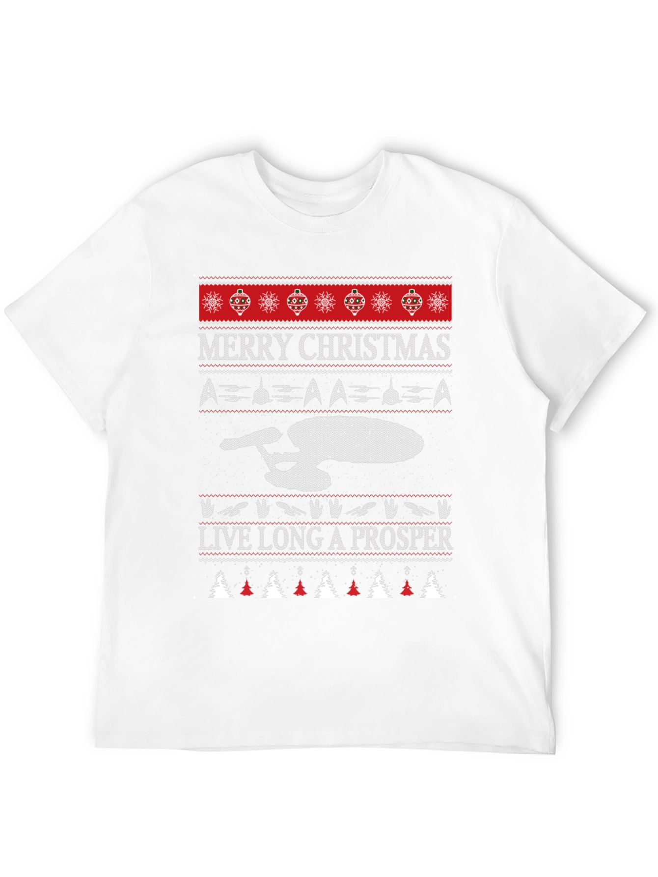Star Trek Ugly Christmas Sweater Graphic Tee