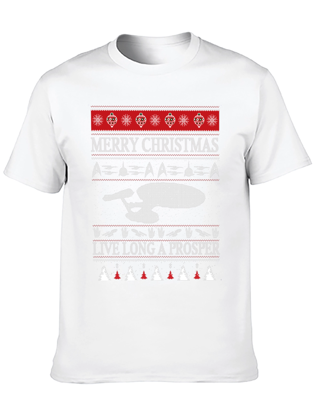 Star Trek Ugly Christmas Sweater Graphic Tee