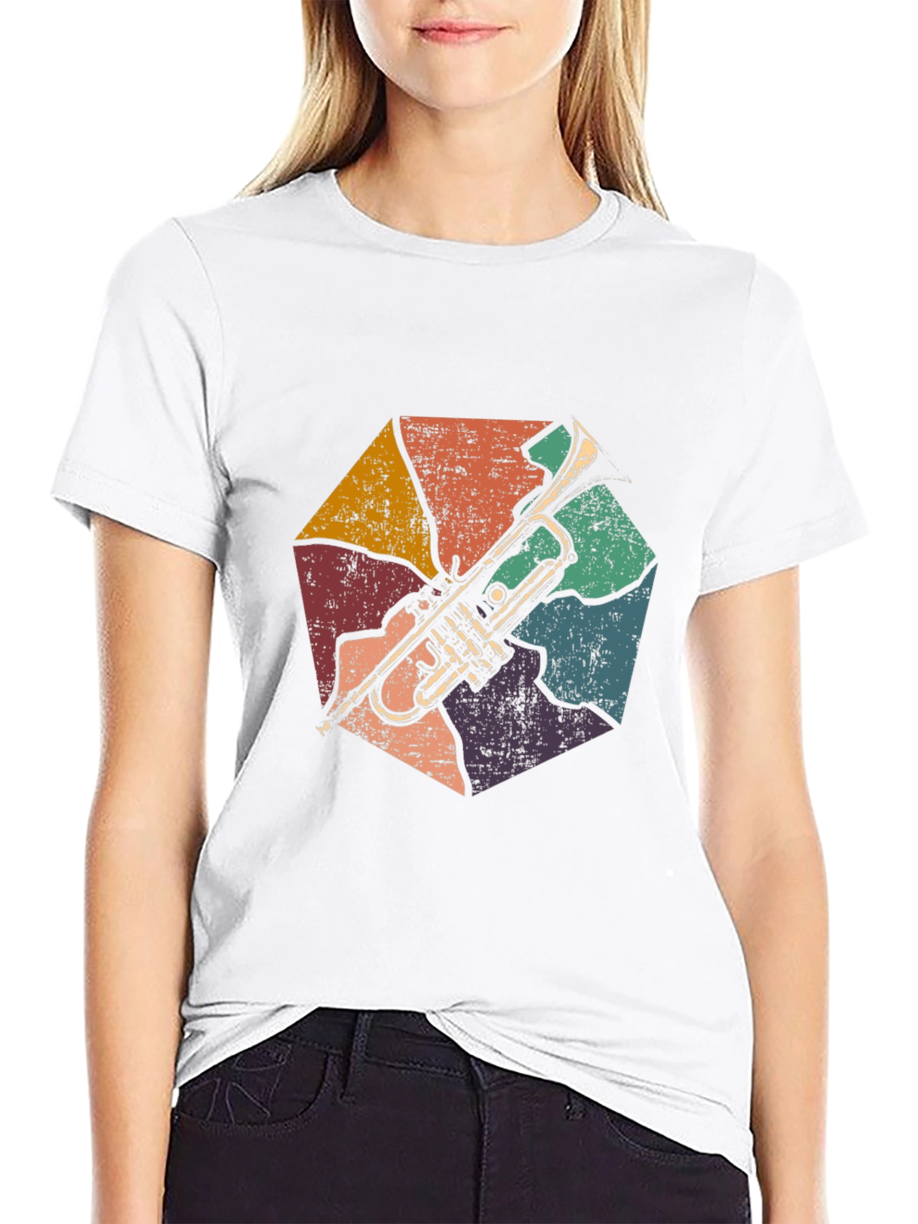 Retro Trumpet T-Shirt - Music Lover Tee