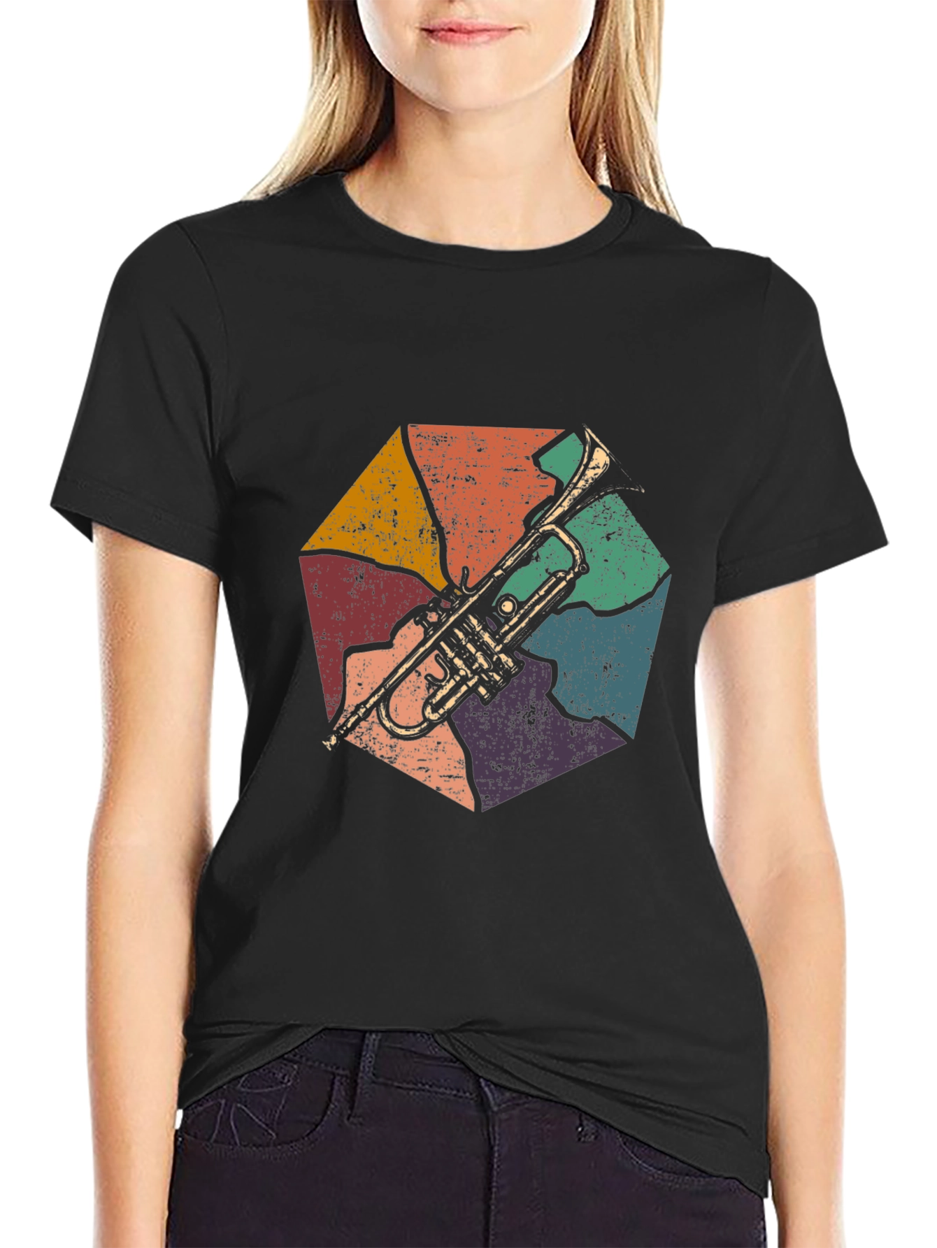 Retro Trumpet T-Shirt - Music Lover Tee