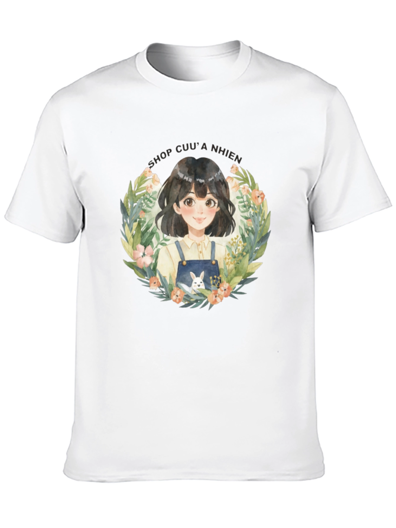 Floral Girl Graphic T-Shirt