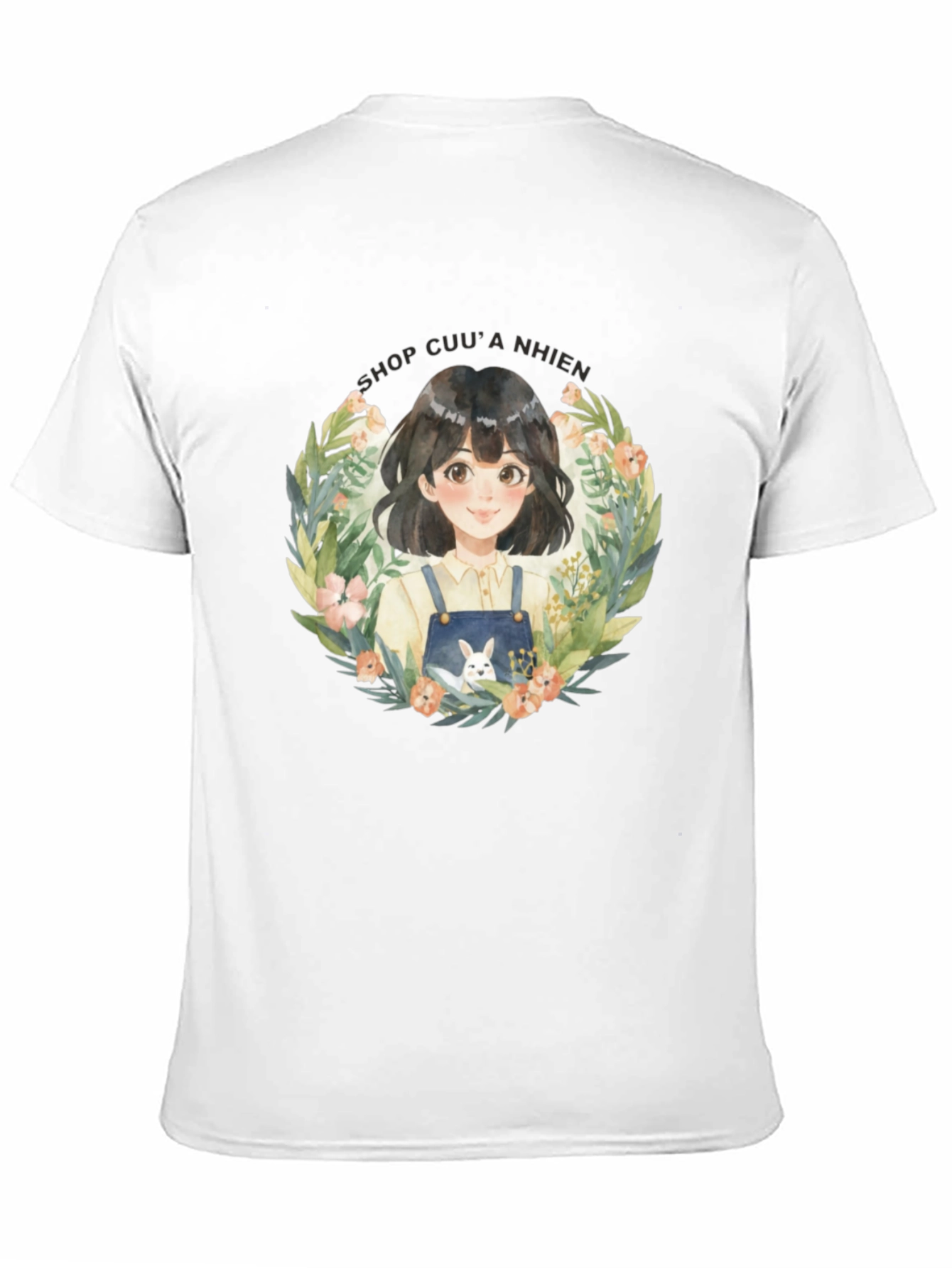 Floral Girl Graphic T-Shirt
