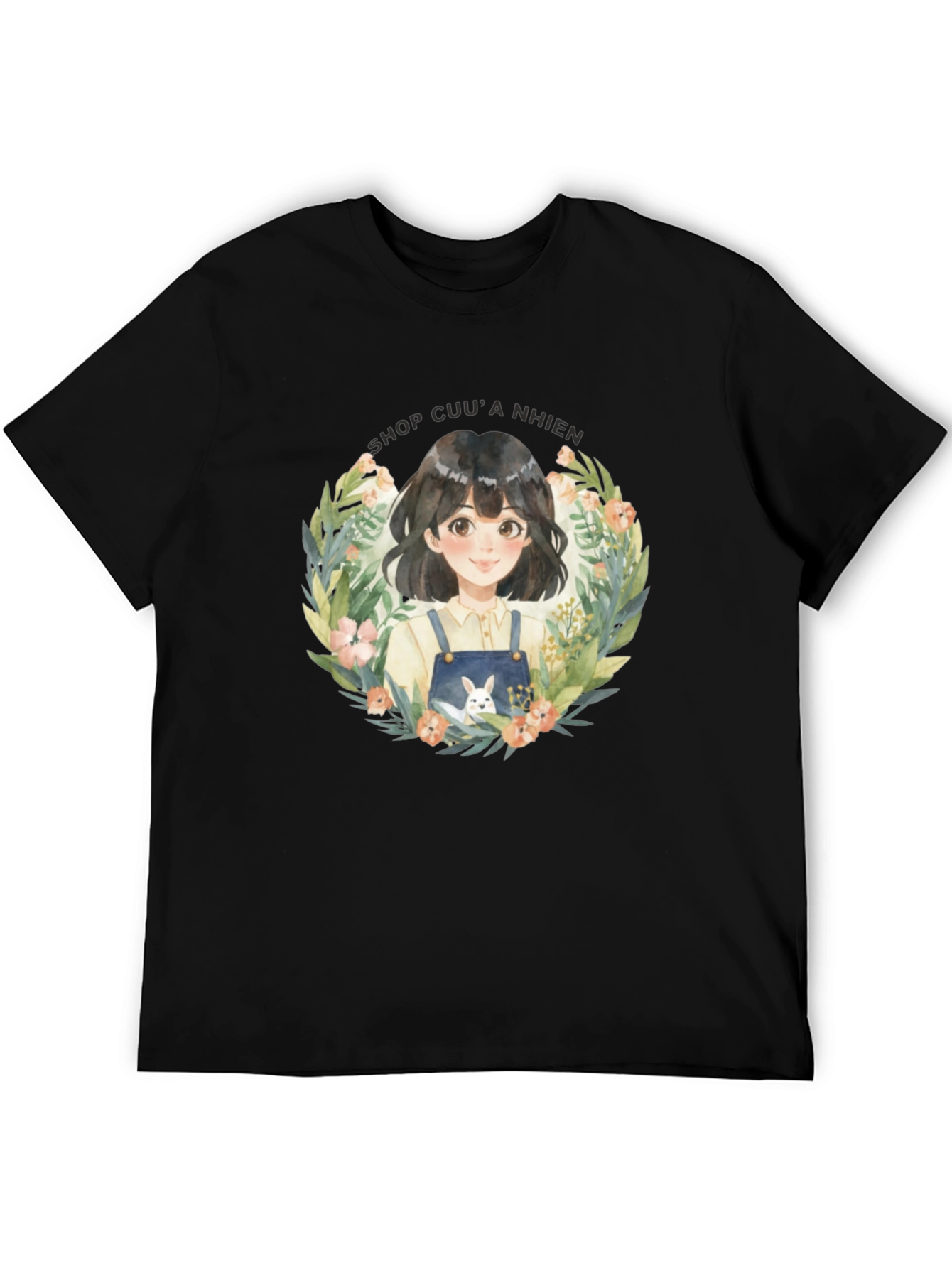 Floral Girl Graphic T-Shirt