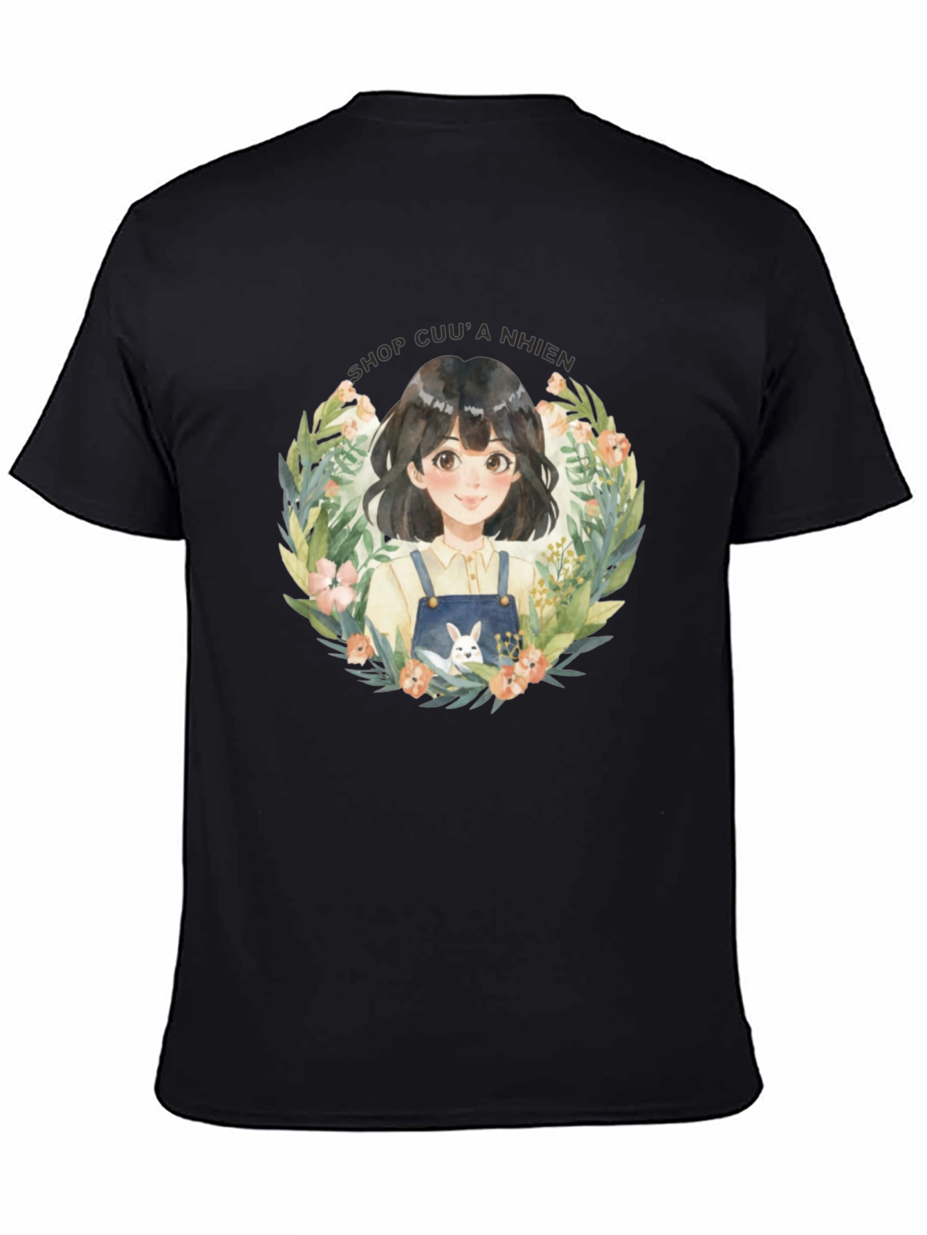 Floral Girl Graphic T-Shirt