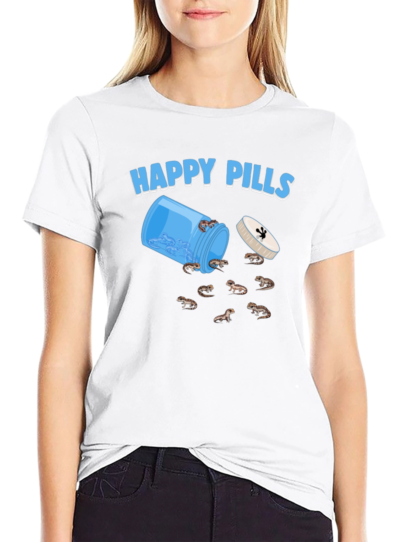Happy Pills Bearded Dragon T-Shirt