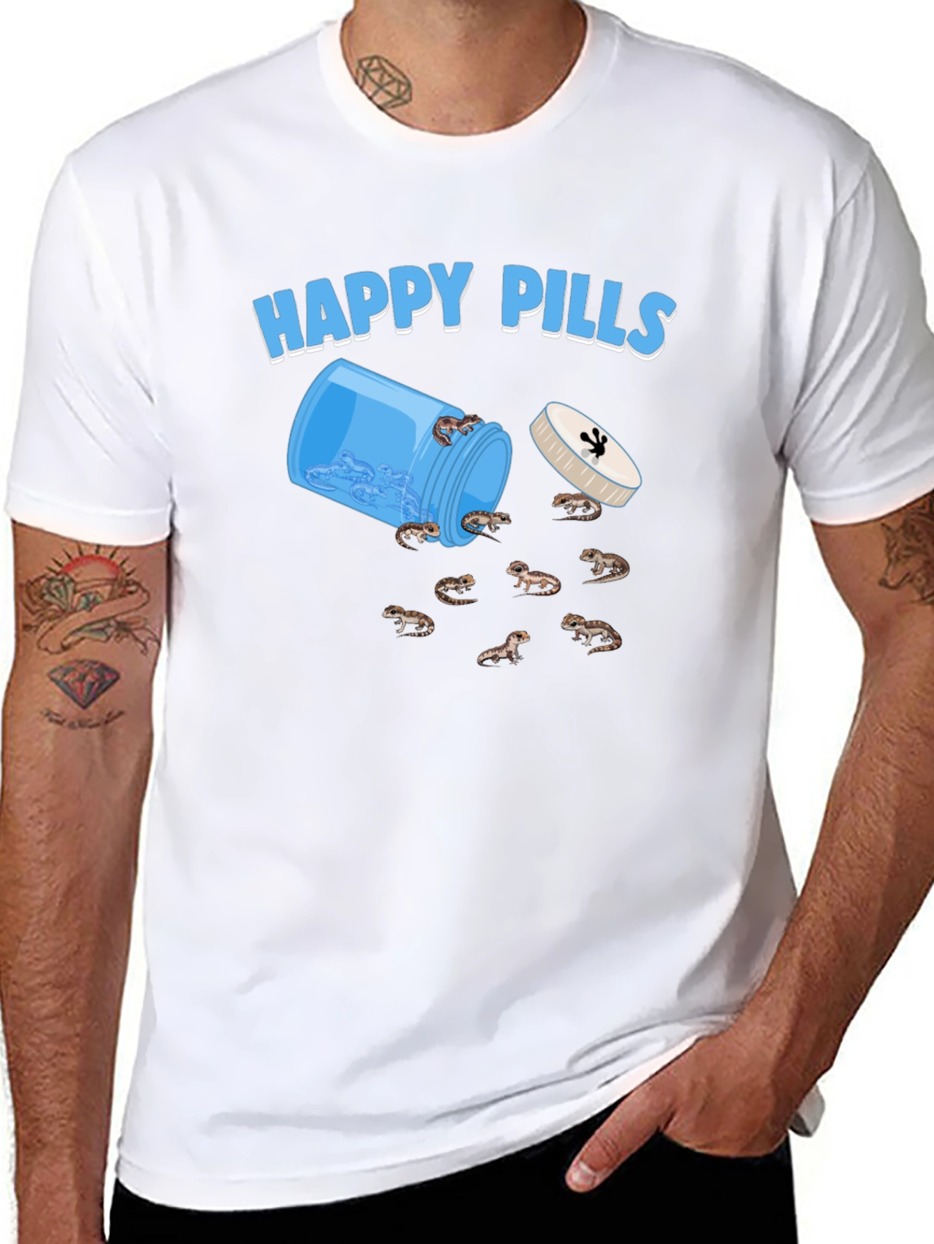 Happy Pills Bearded Dragon T-Shirt