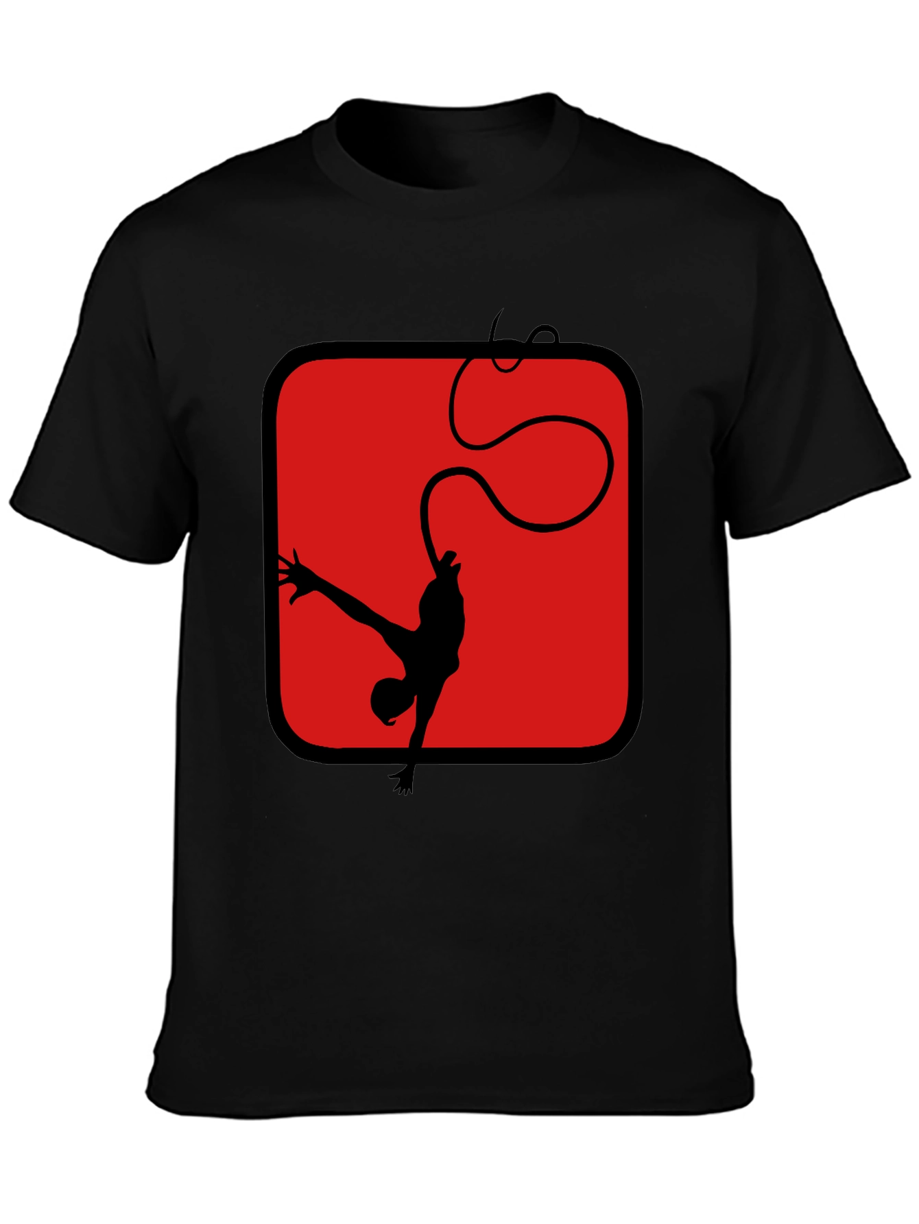 Bungee Jumper Graphic Tee - Black