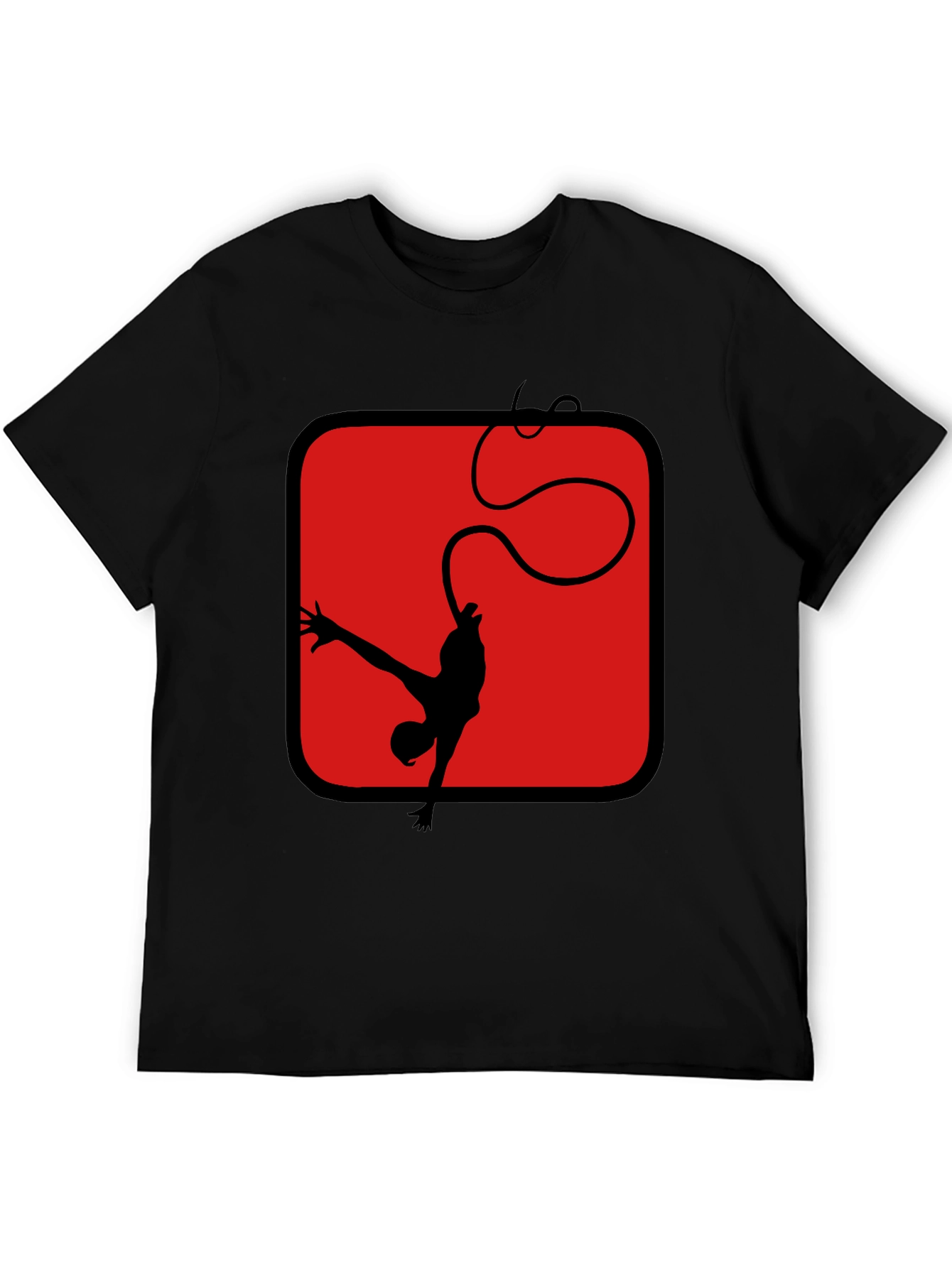 Bungee Jumper Graphic Tee - Black