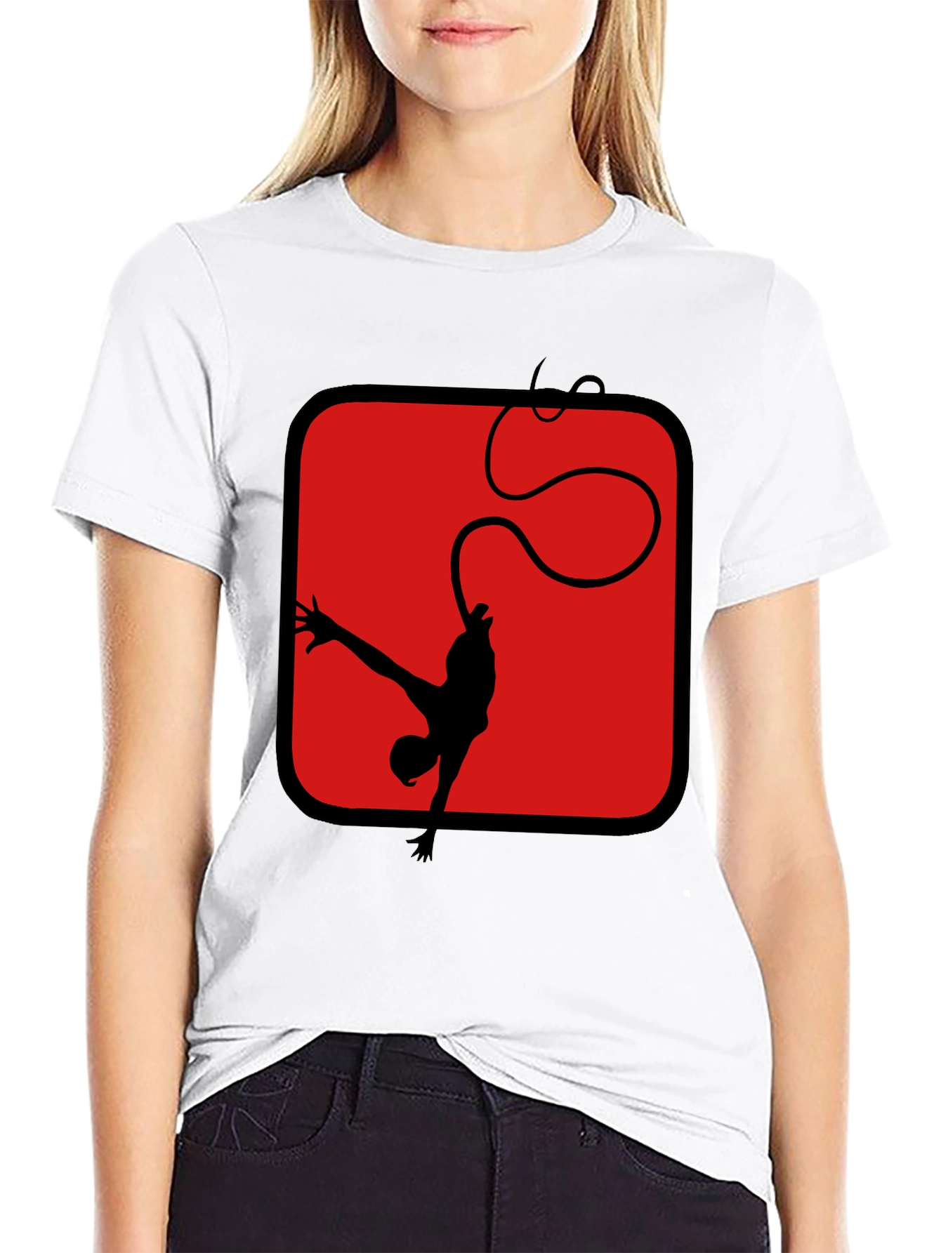 Bungee Jumper Graphic Tee - Black