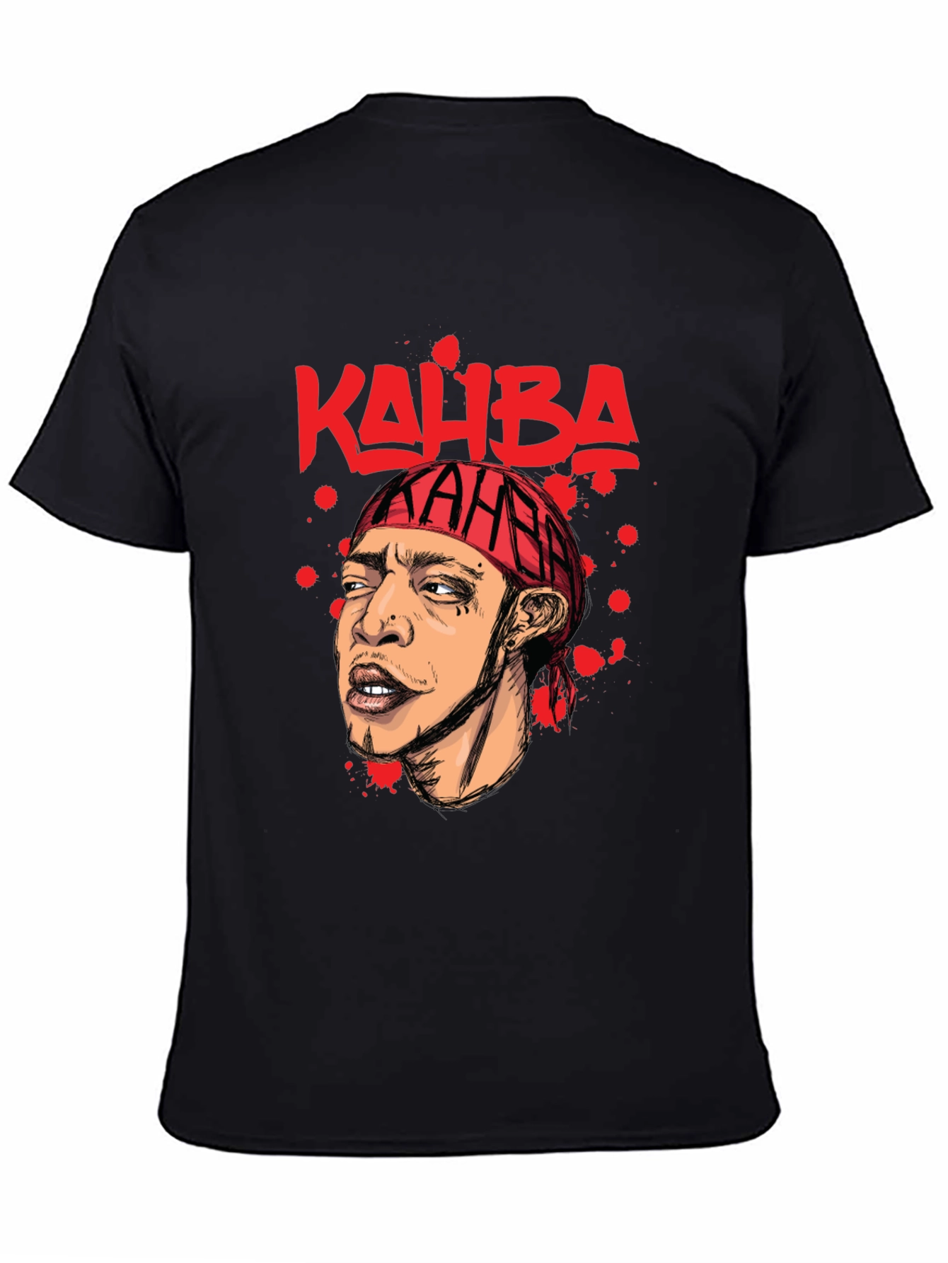 Kahba Graphic Print T-Shirt - Black