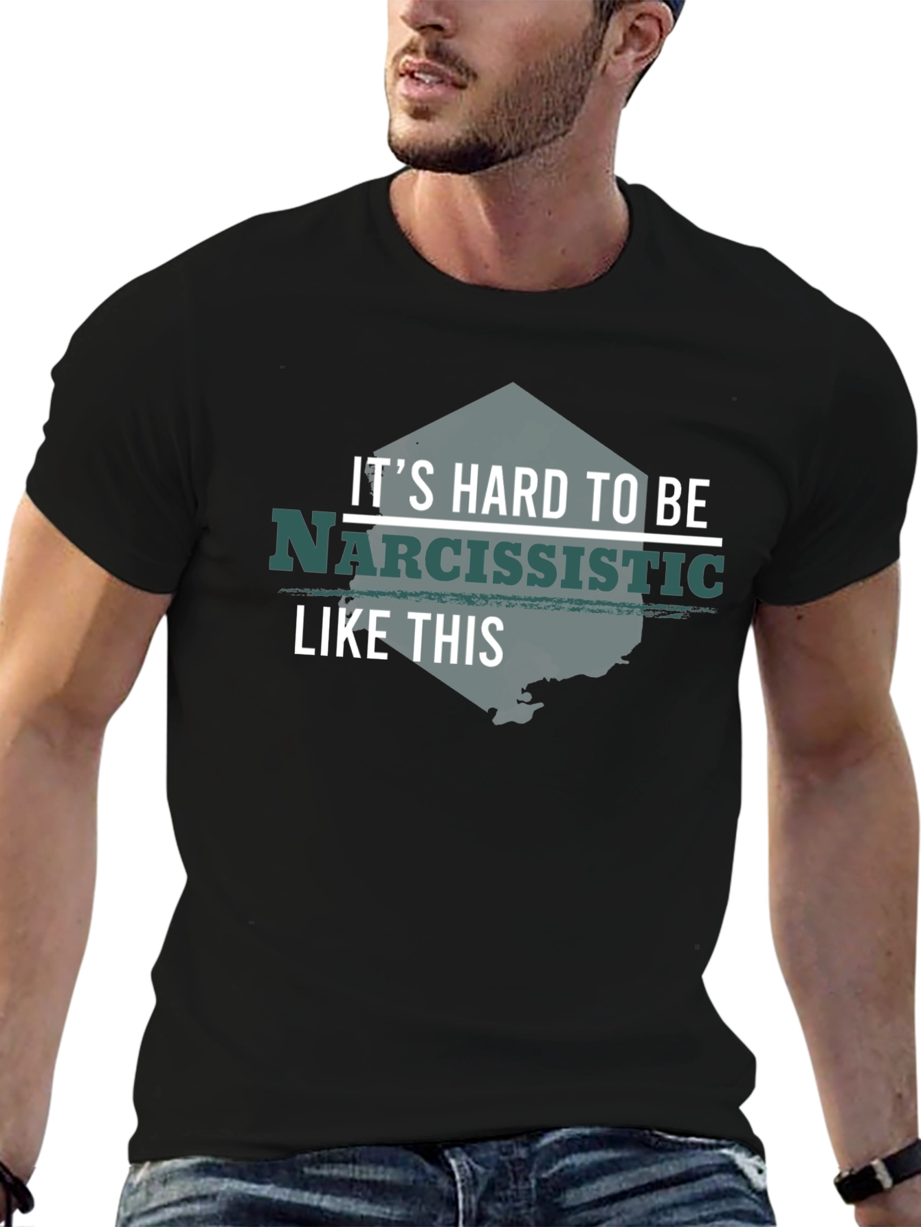 Narcissistic Funny T-Shirt - Black