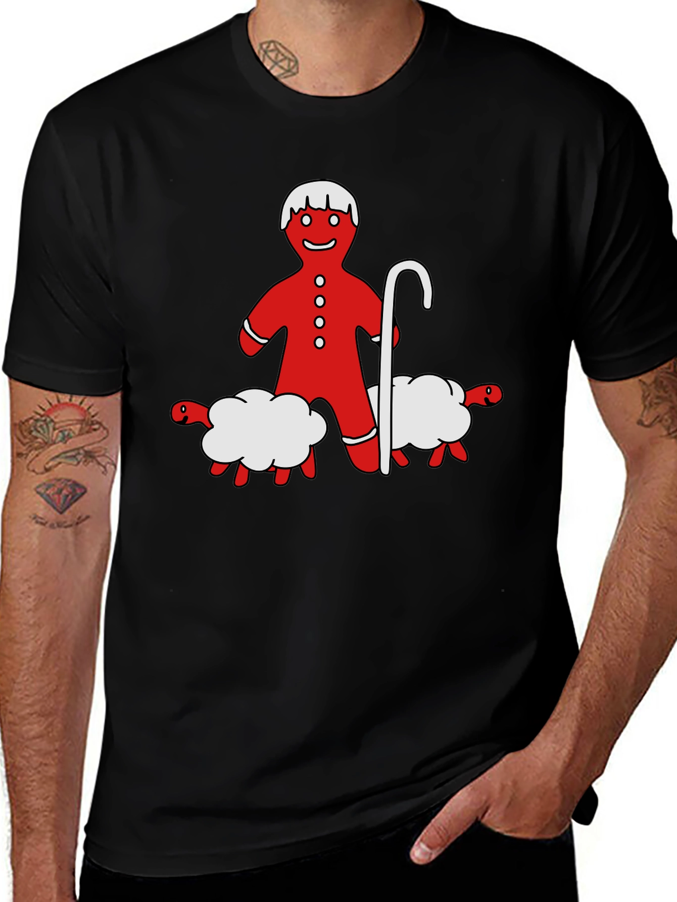 Gingerbread Shepherd T-Shirt - Holiday Funny Tee