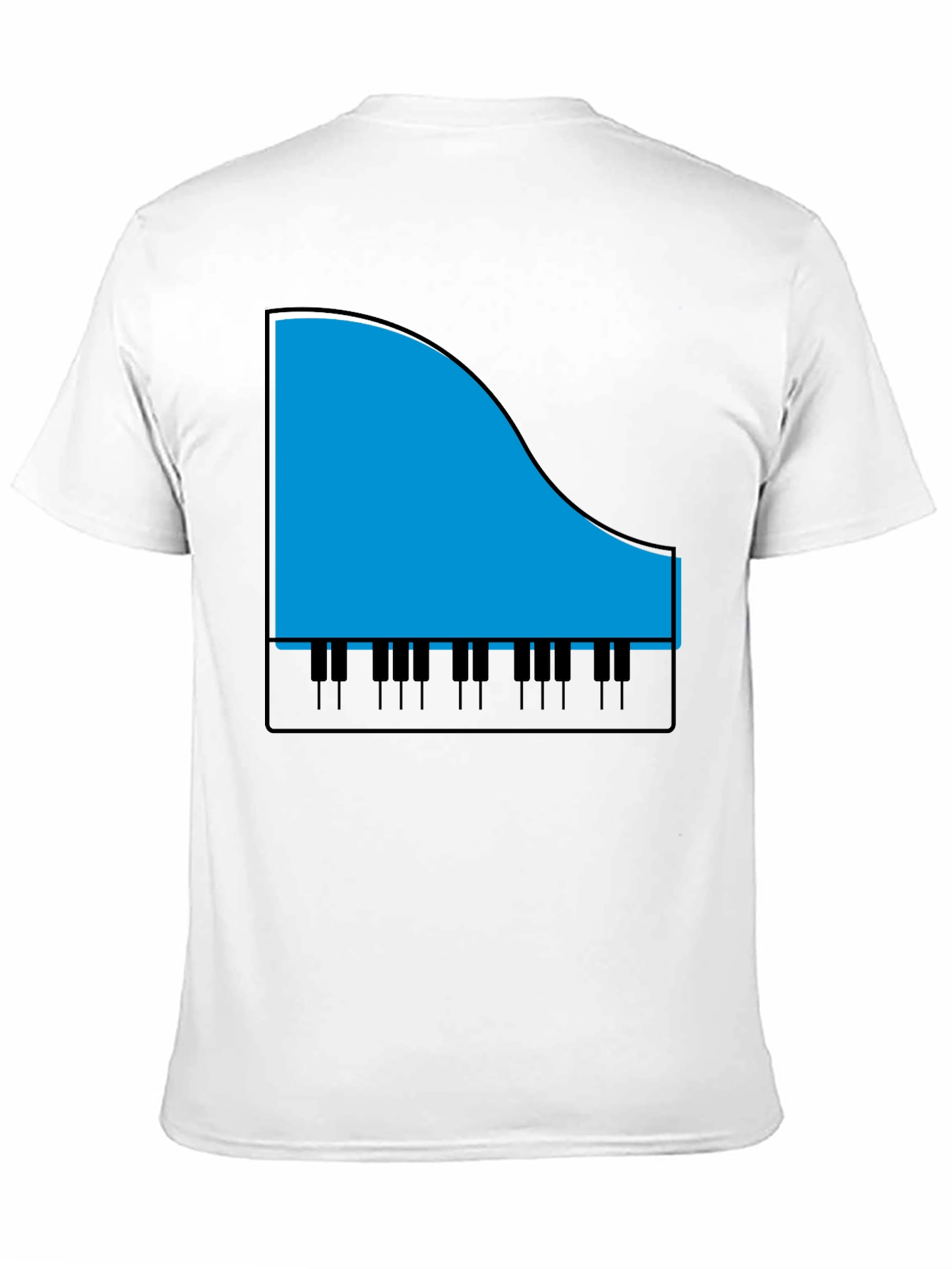 Piano Graphic T-Shirt - Music Lover Tee