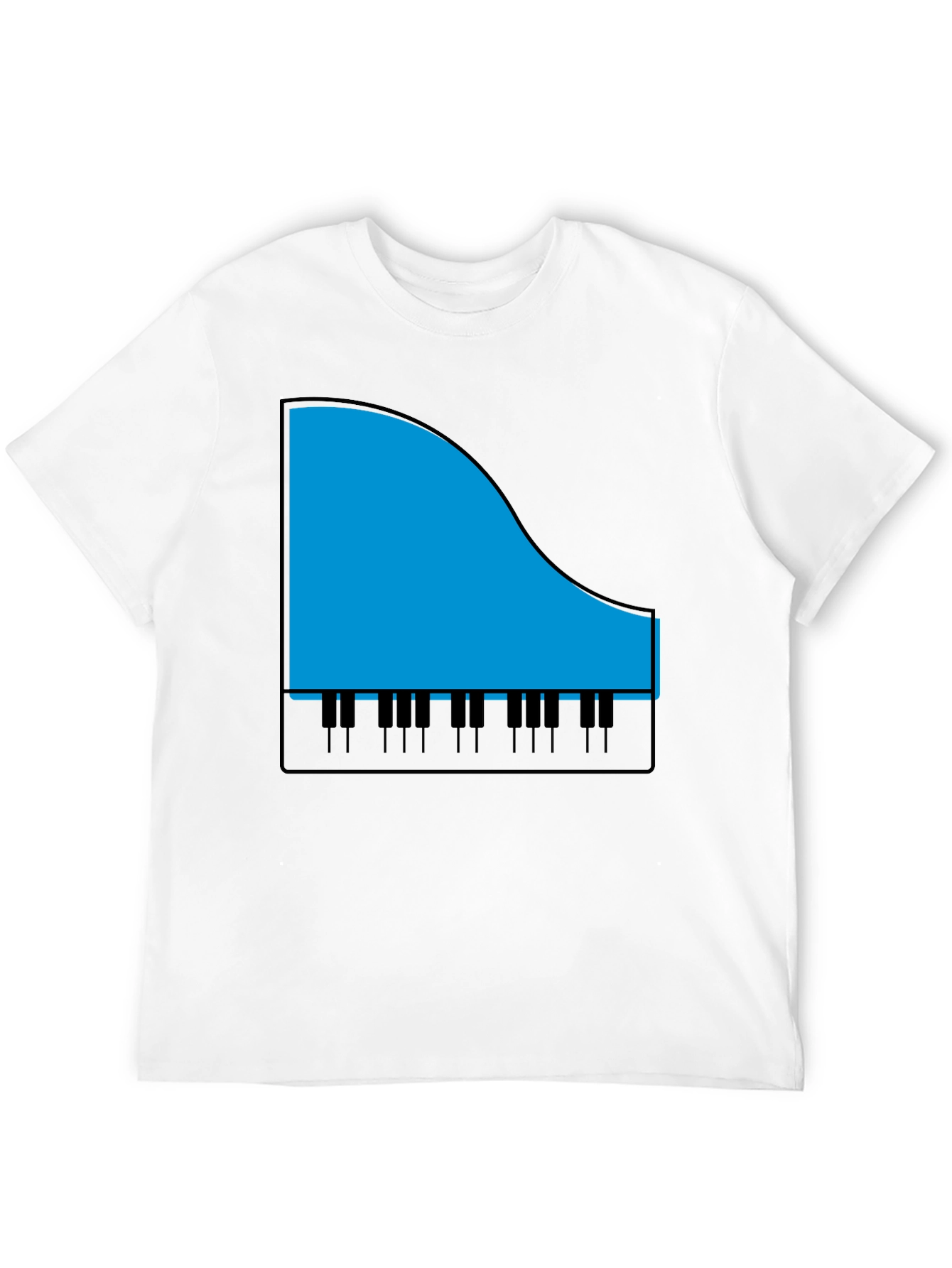 Piano Graphic T-Shirt - Music Lover Tee