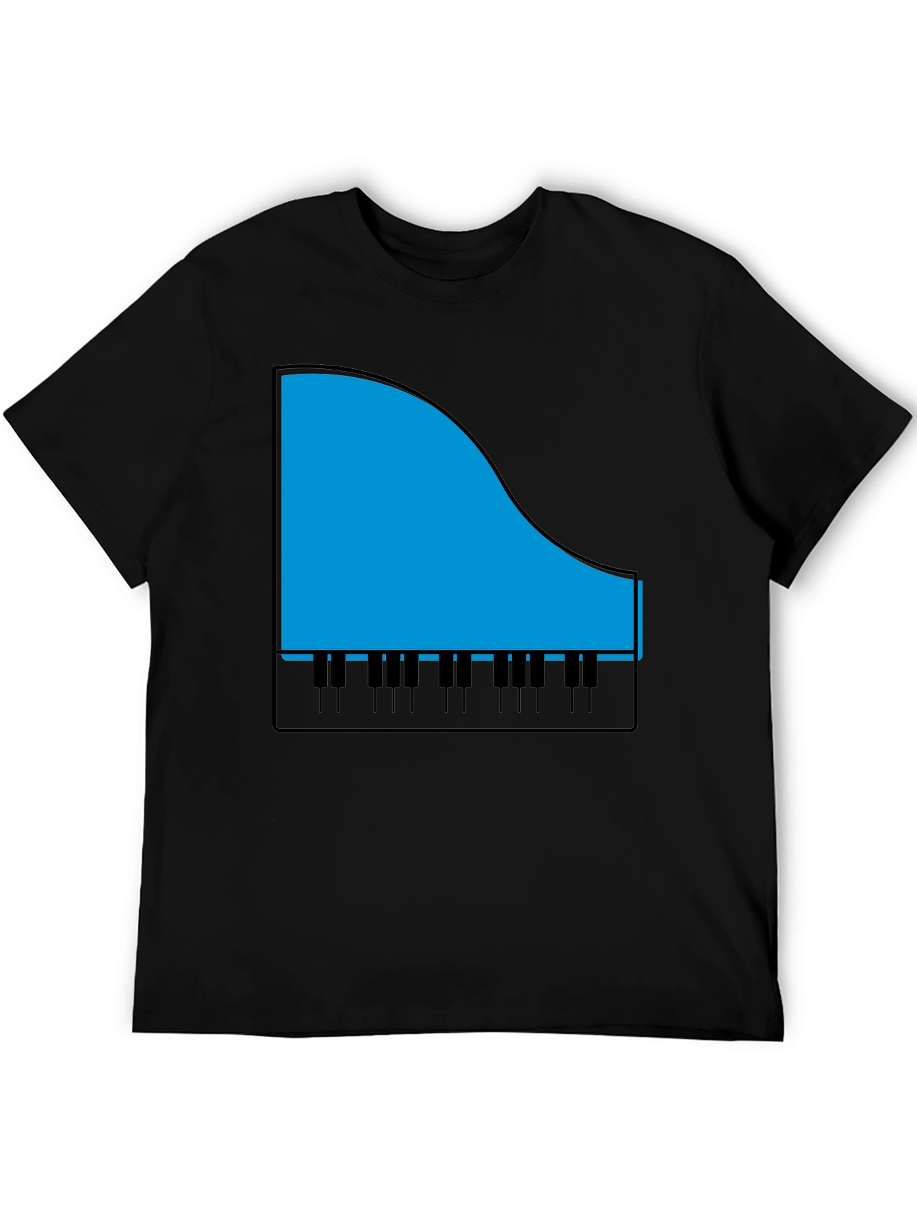 Piano Graphic T-Shirt - Music Lover Tee