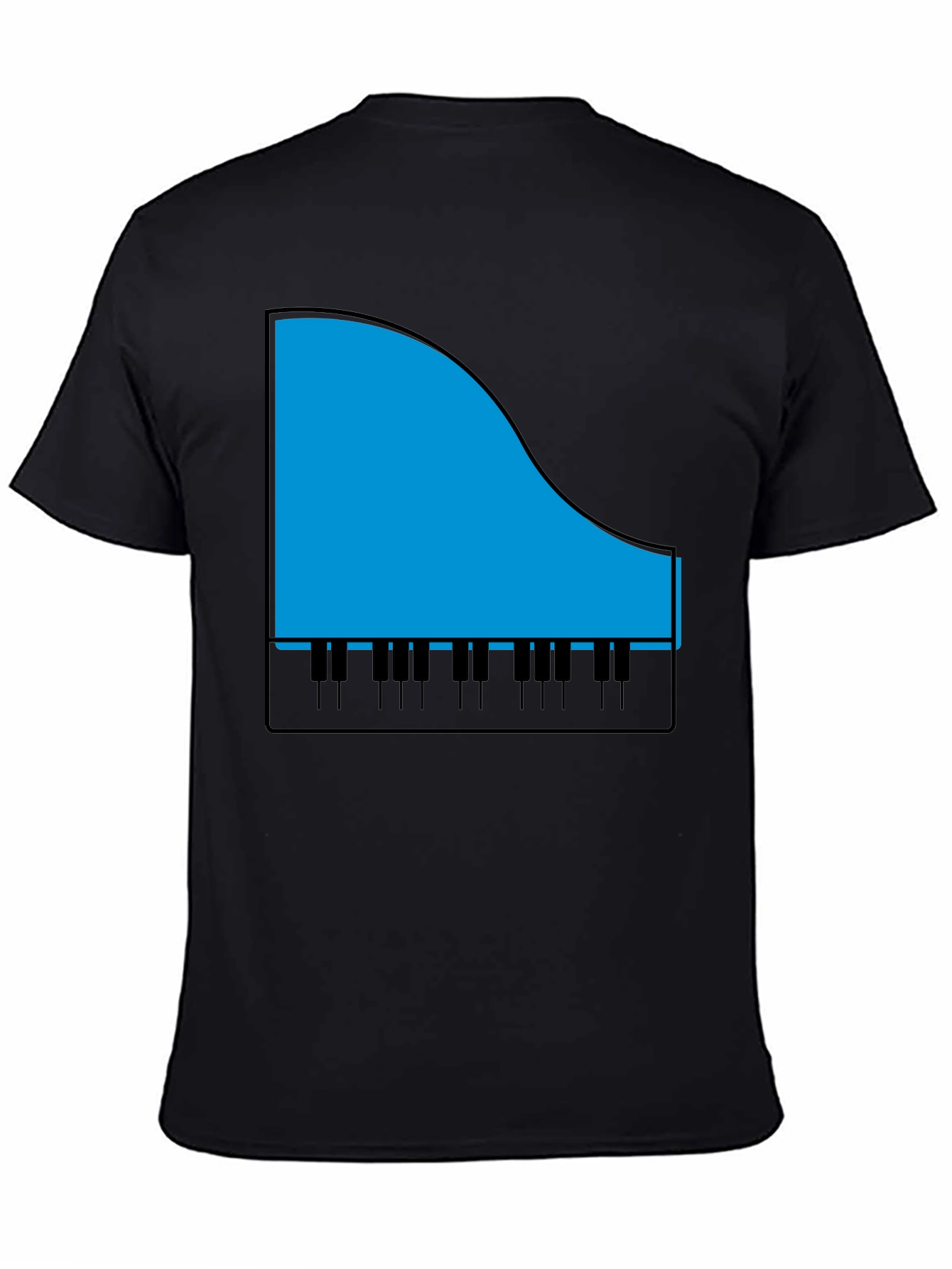 Piano Graphic T-Shirt - Music Lover Tee