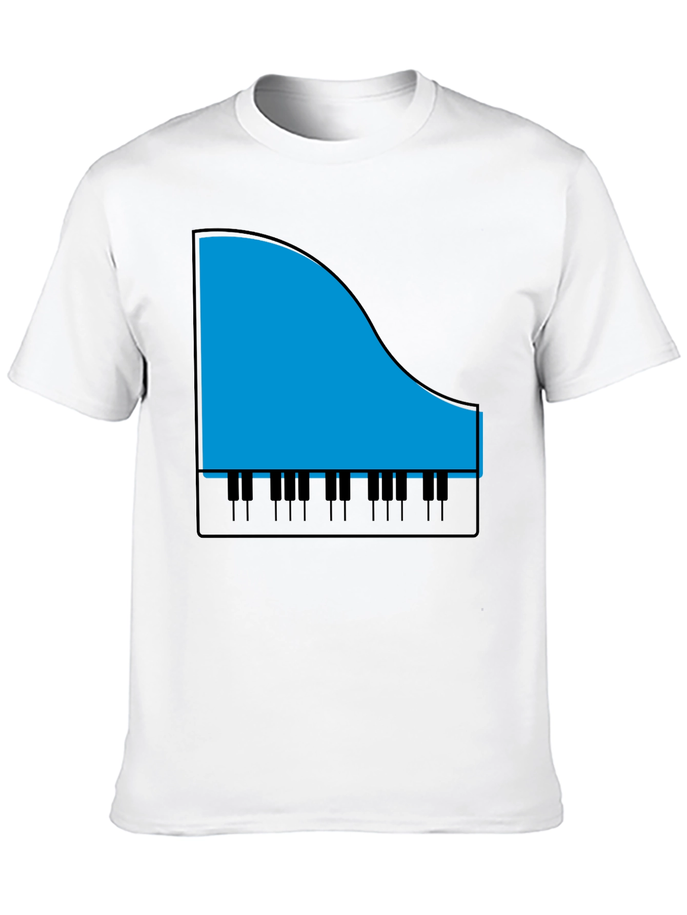 Piano Graphic T-Shirt - Music Lover Tee