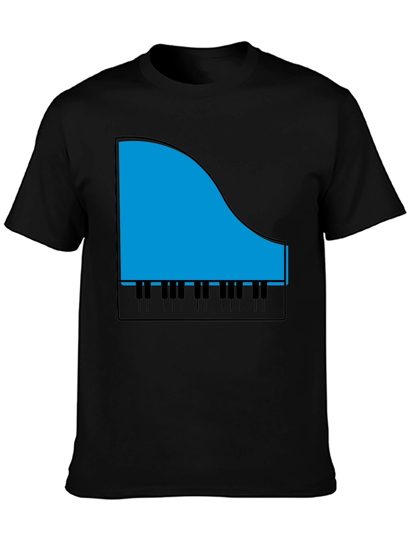 Piano Graphic T-Shirt - Music Lover Tee