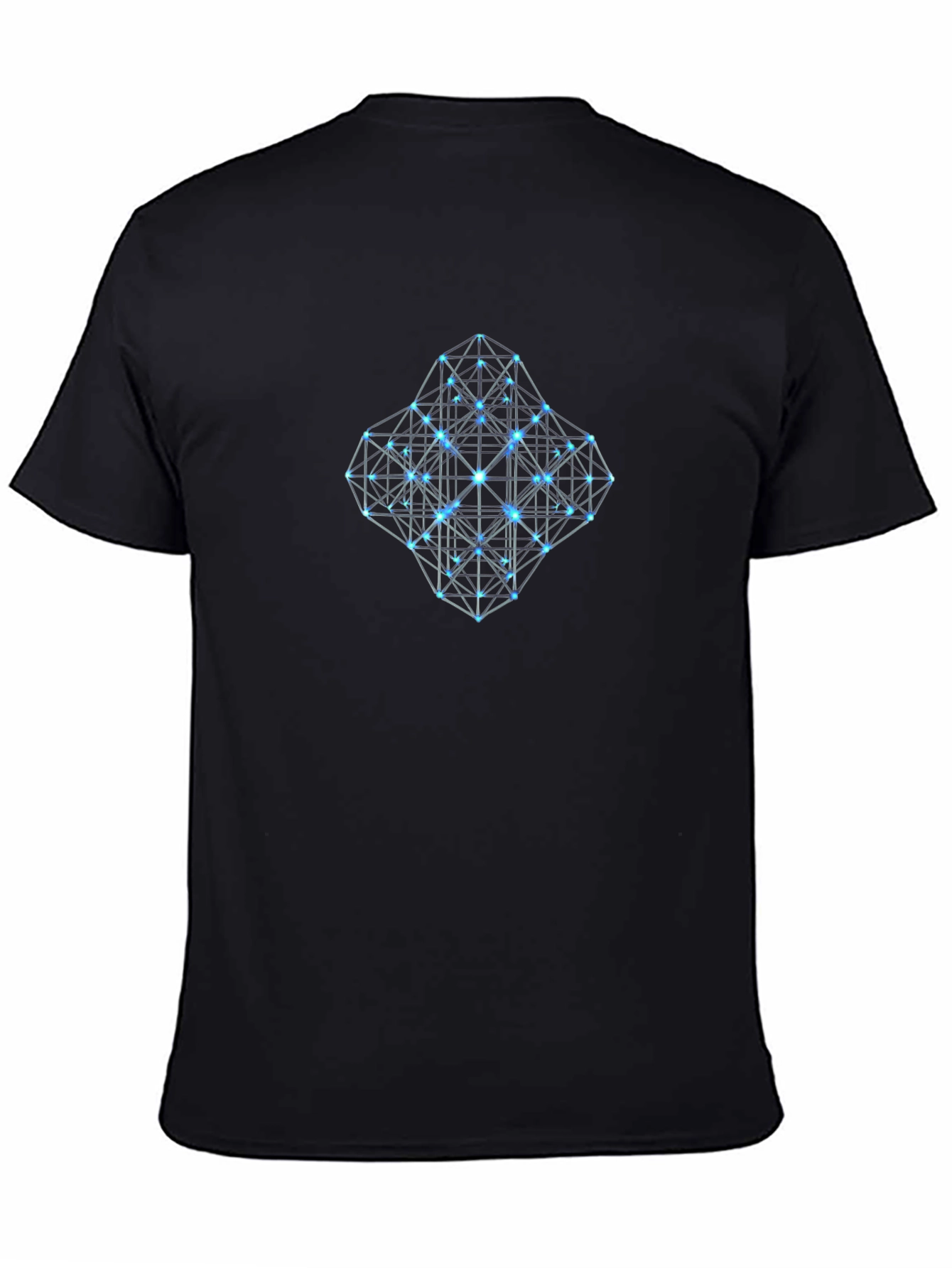 Geometric Grid T-Shirt - Modern Design