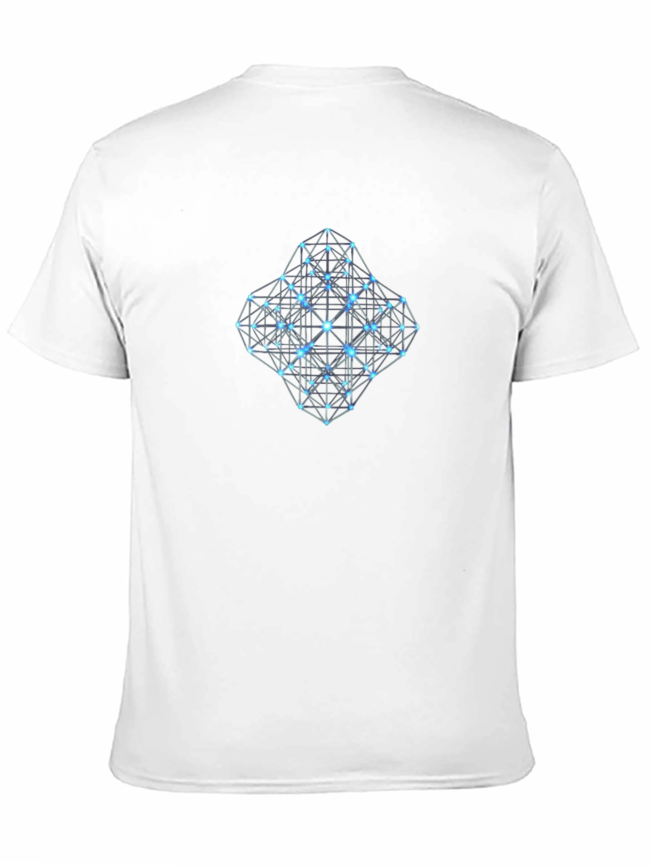 Geometric Grid T-Shirt - Modern Design