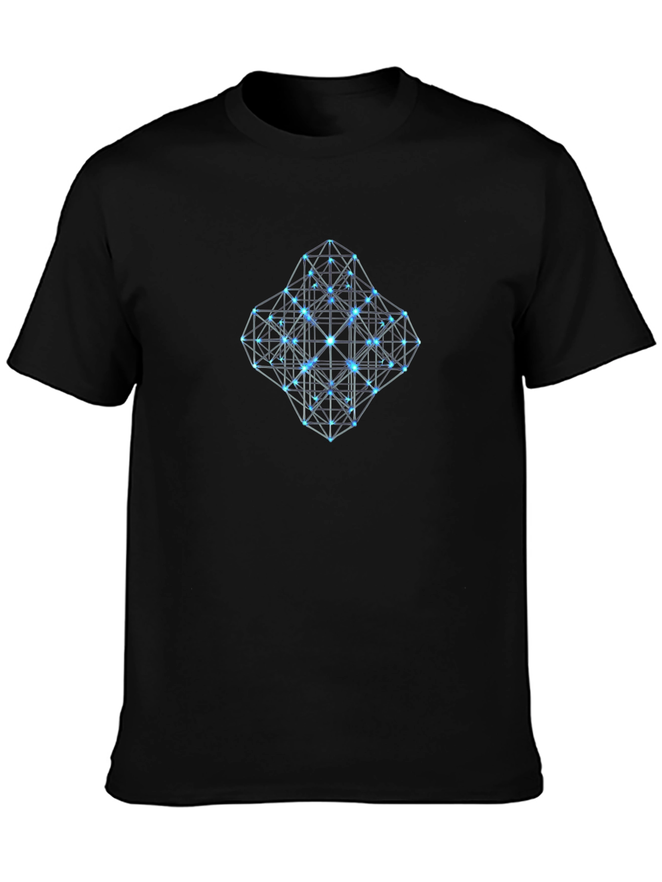 Geometric Grid T-Shirt - Modern Design