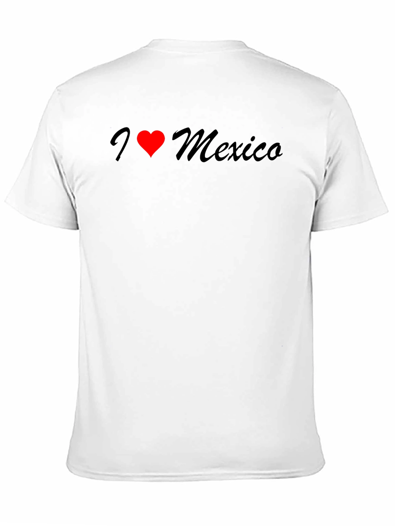 I Love Mexico T-Shirt - Black Cotton Tee