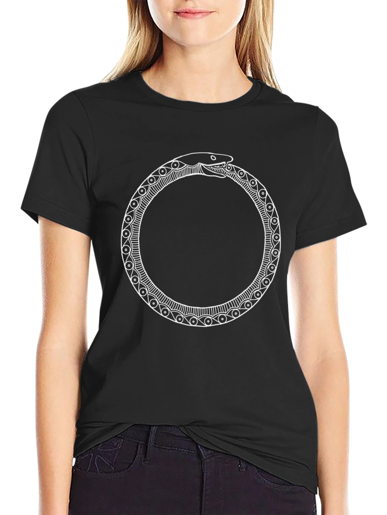 Ouroboros Snake Graphic T-Shirt