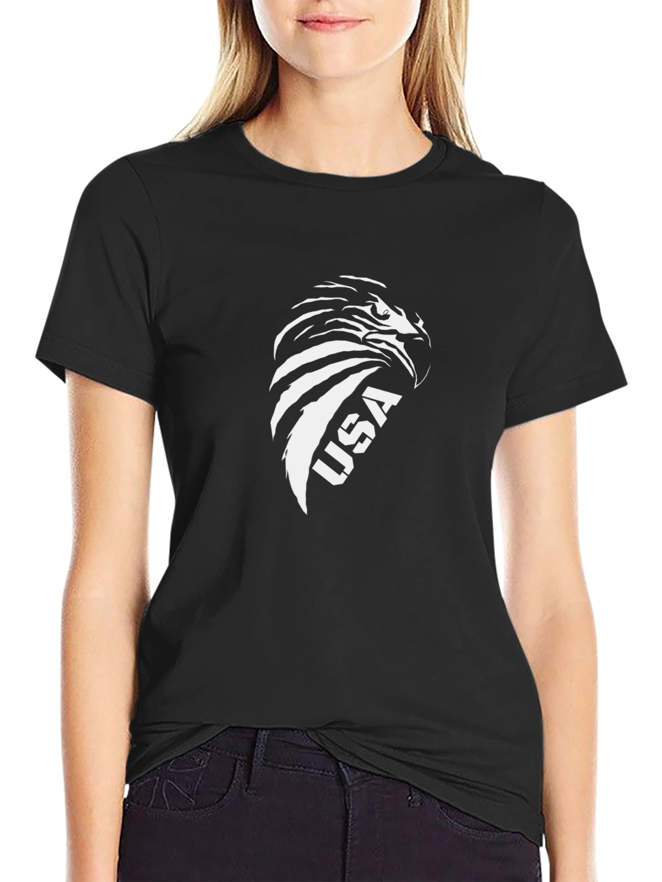 USA Eagle Graphic T-Shirt - Patriotic Design