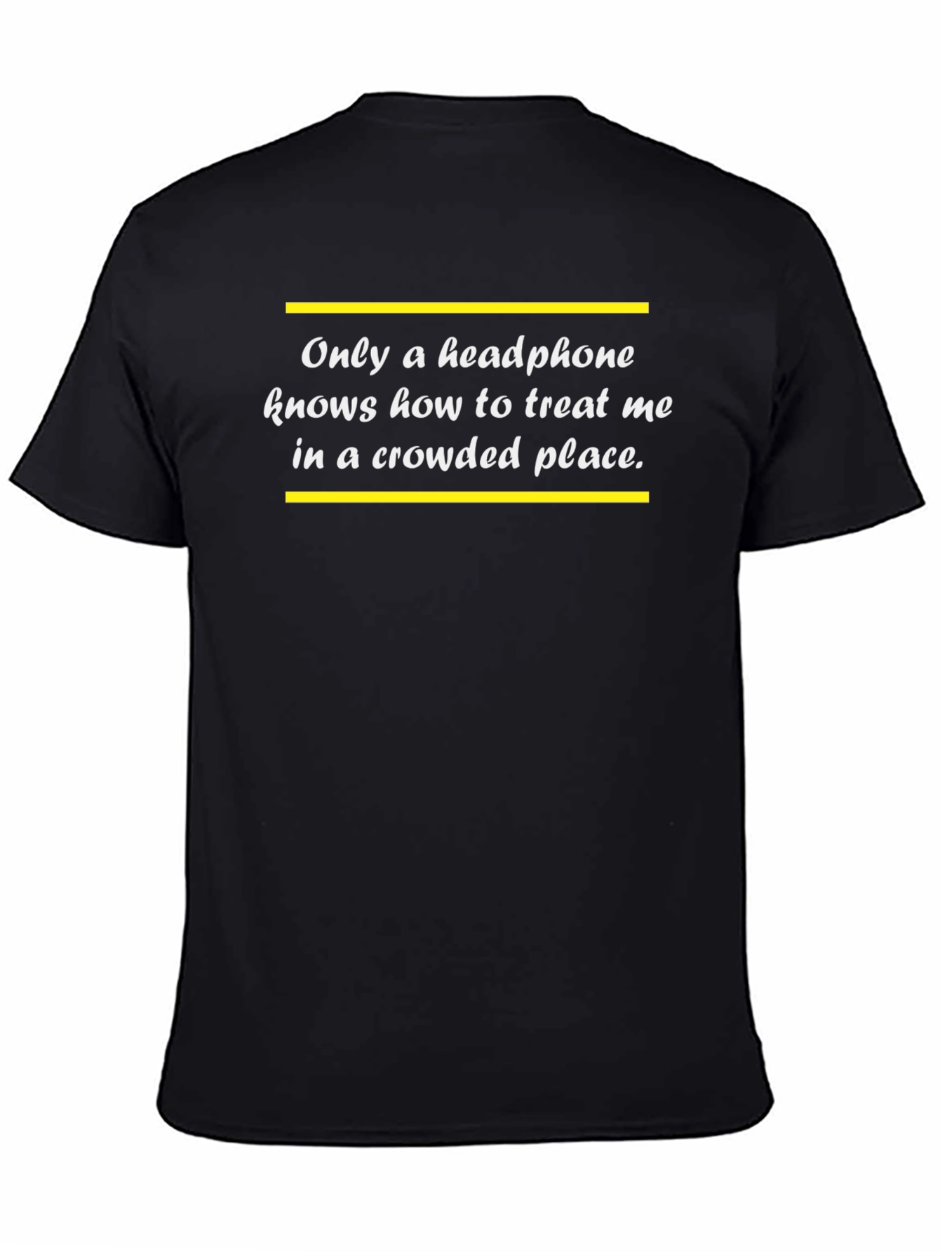 Headphone Lover Black T-Shirt