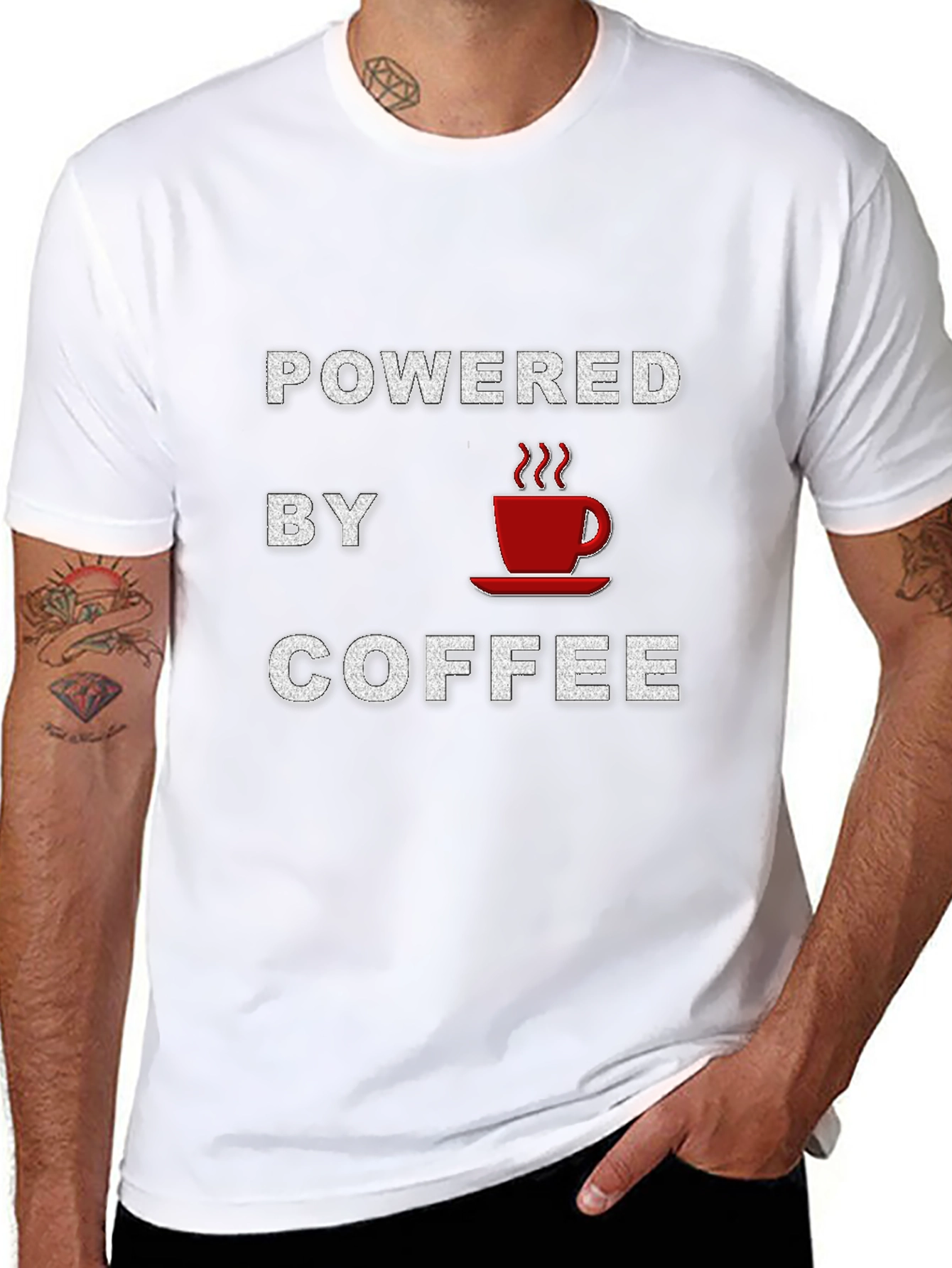 Powered By Coffee Graphic T-Shirt