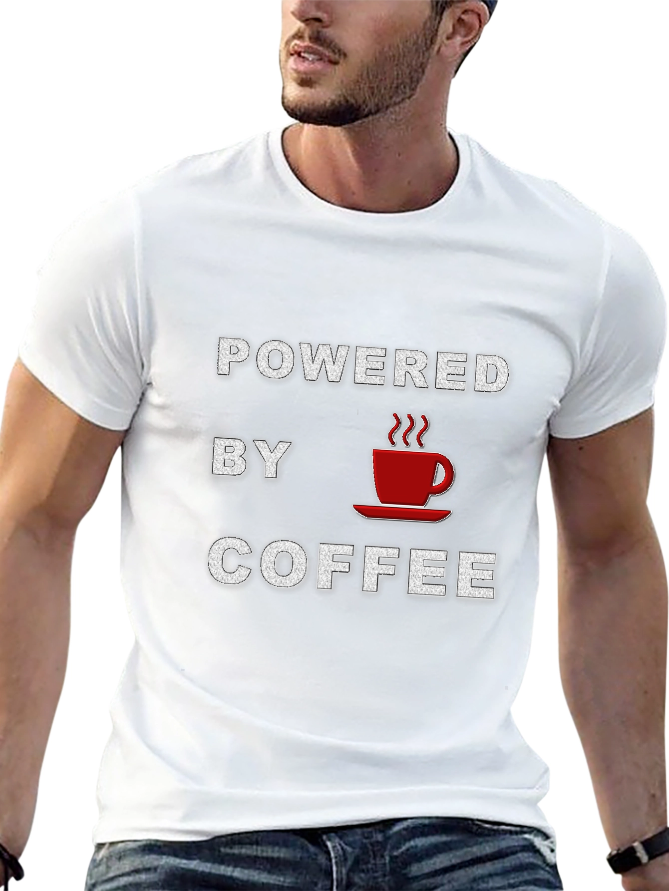 Powered By Coffee Graphic T-Shirt