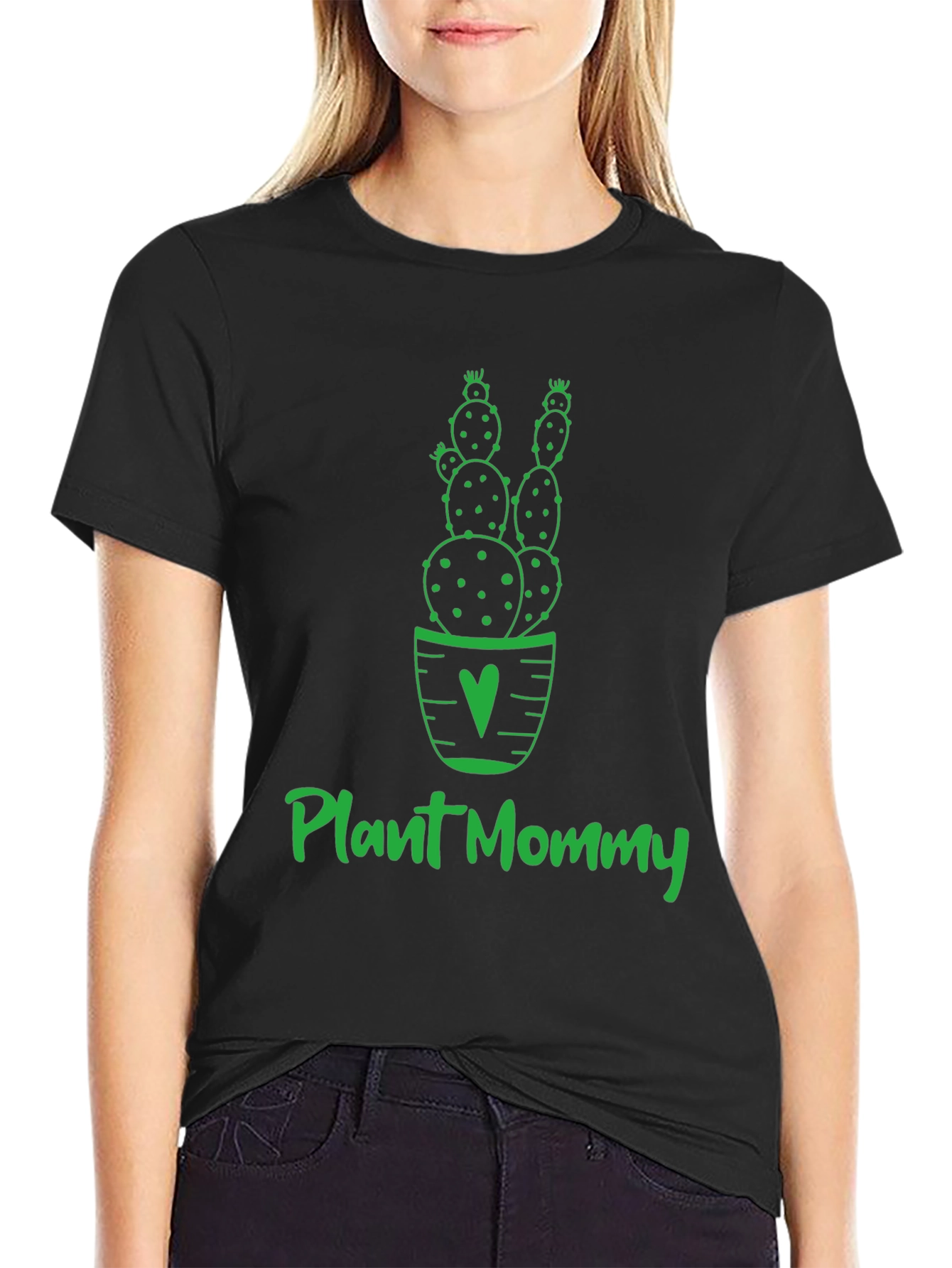 Plant Mommy Cactus Graphic T-Shirt