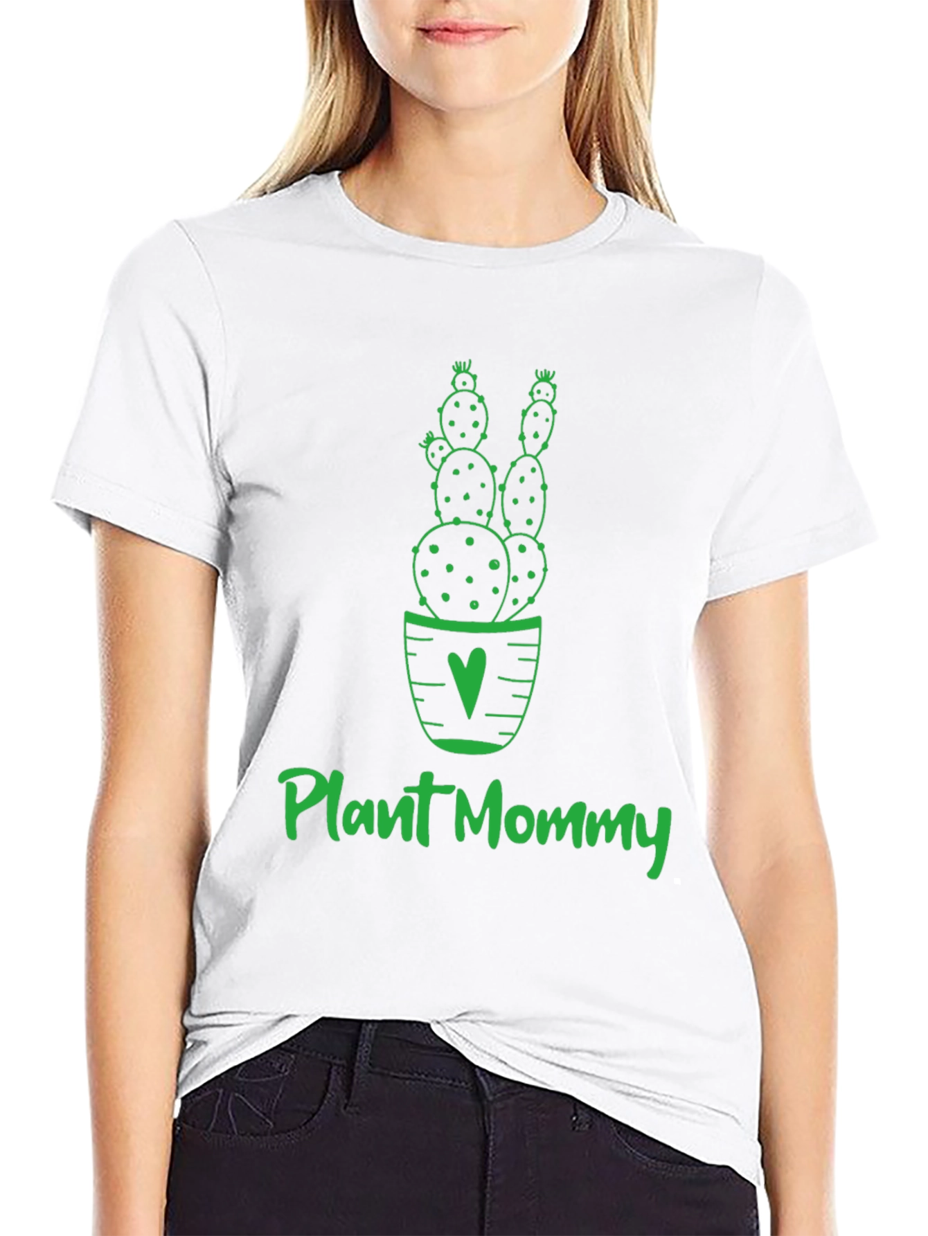 Plant Mommy Cactus Graphic T-Shirt