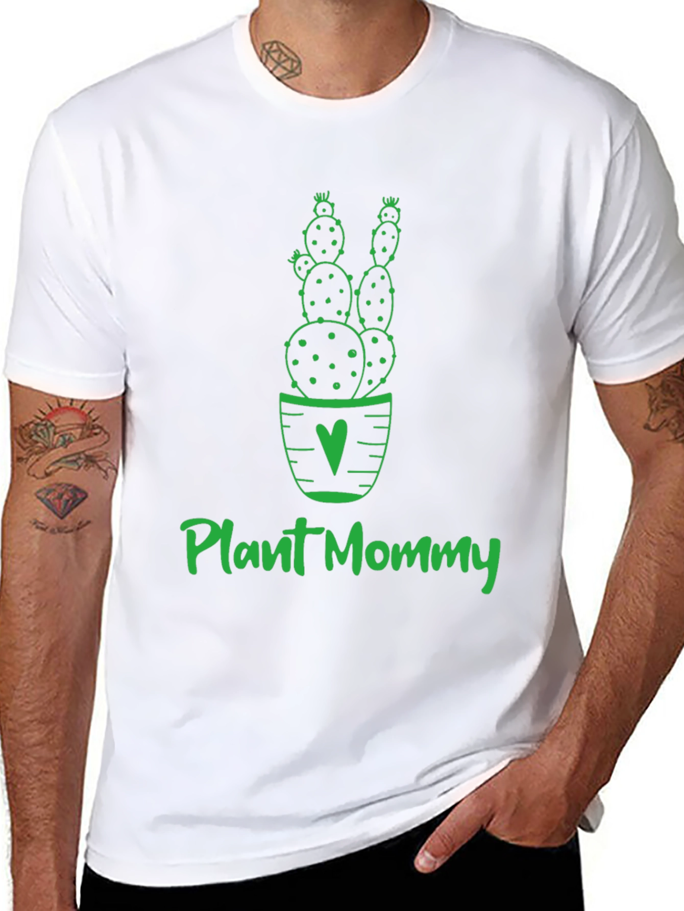 Plant Mommy Cactus Graphic T-Shirt