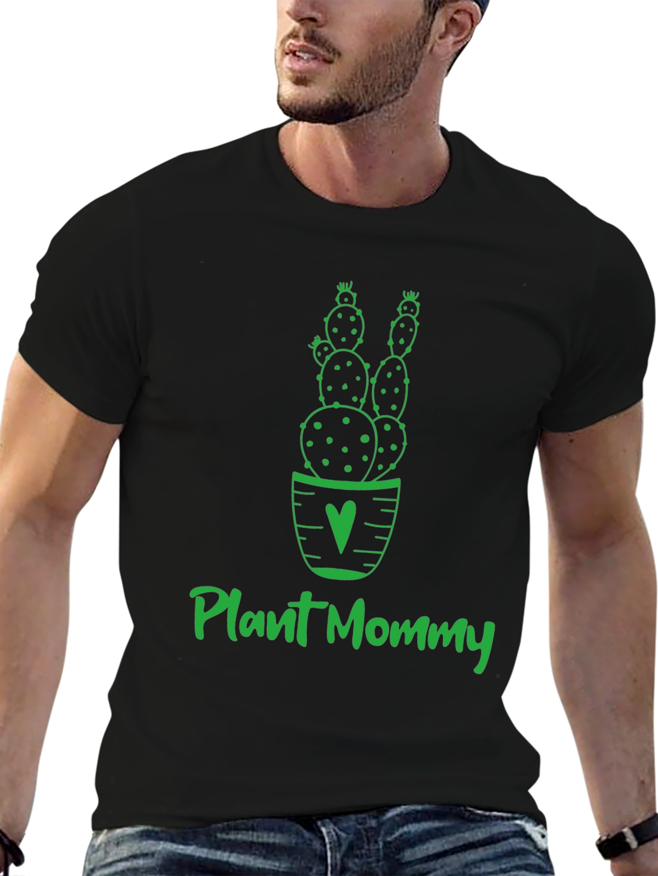 Plant Mommy Cactus Graphic T-Shirt