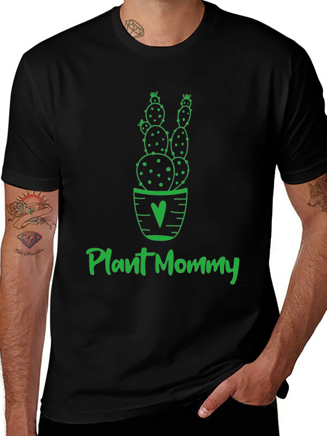 Plant Mommy Cactus Graphic T-Shirt