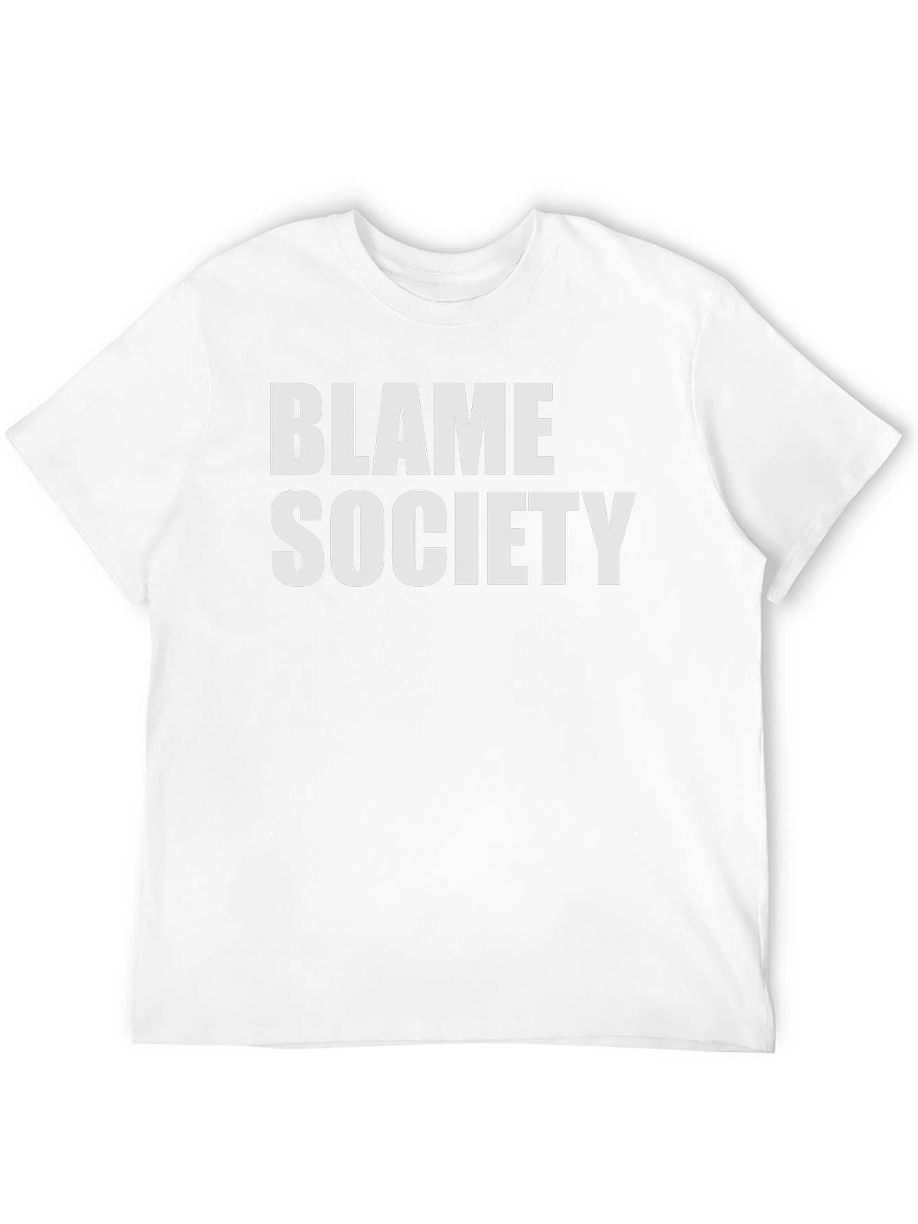 Blame Society Graphic Tee - Bold Statement Shirt