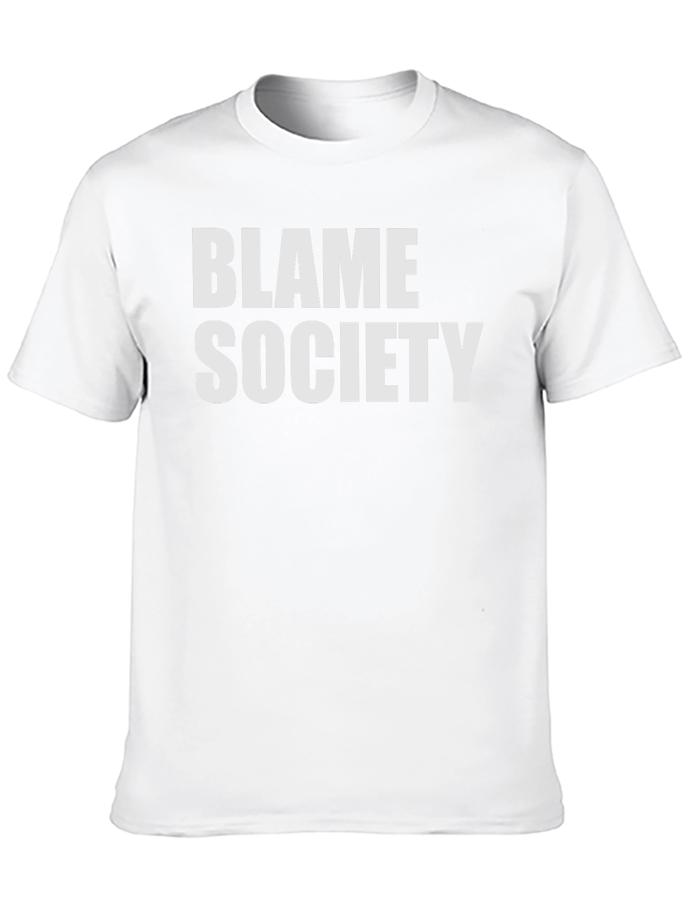Blame Society Graphic Tee - Bold Statement Shirt
