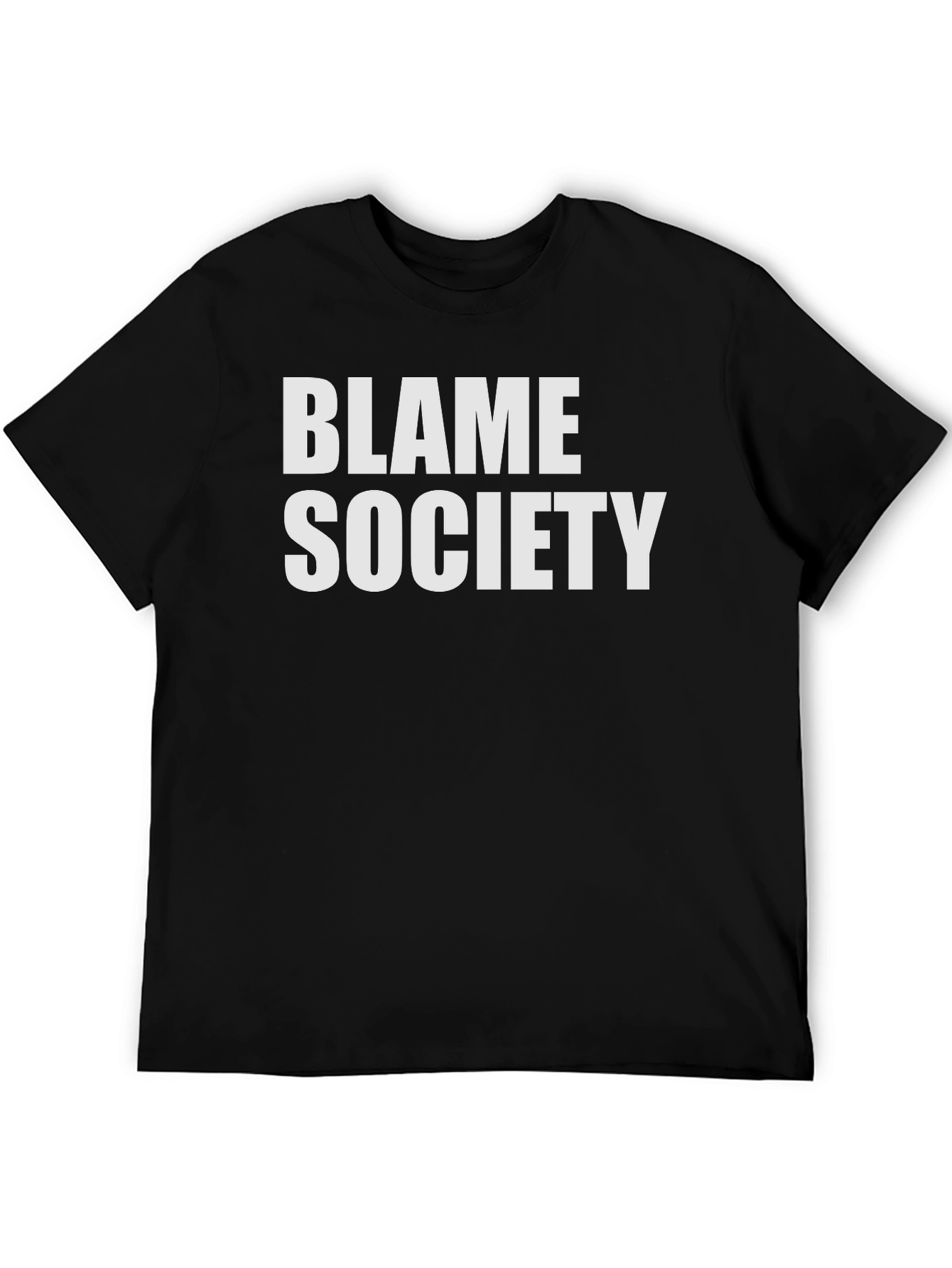 Blame Society Graphic Tee - Bold Statement Shirt