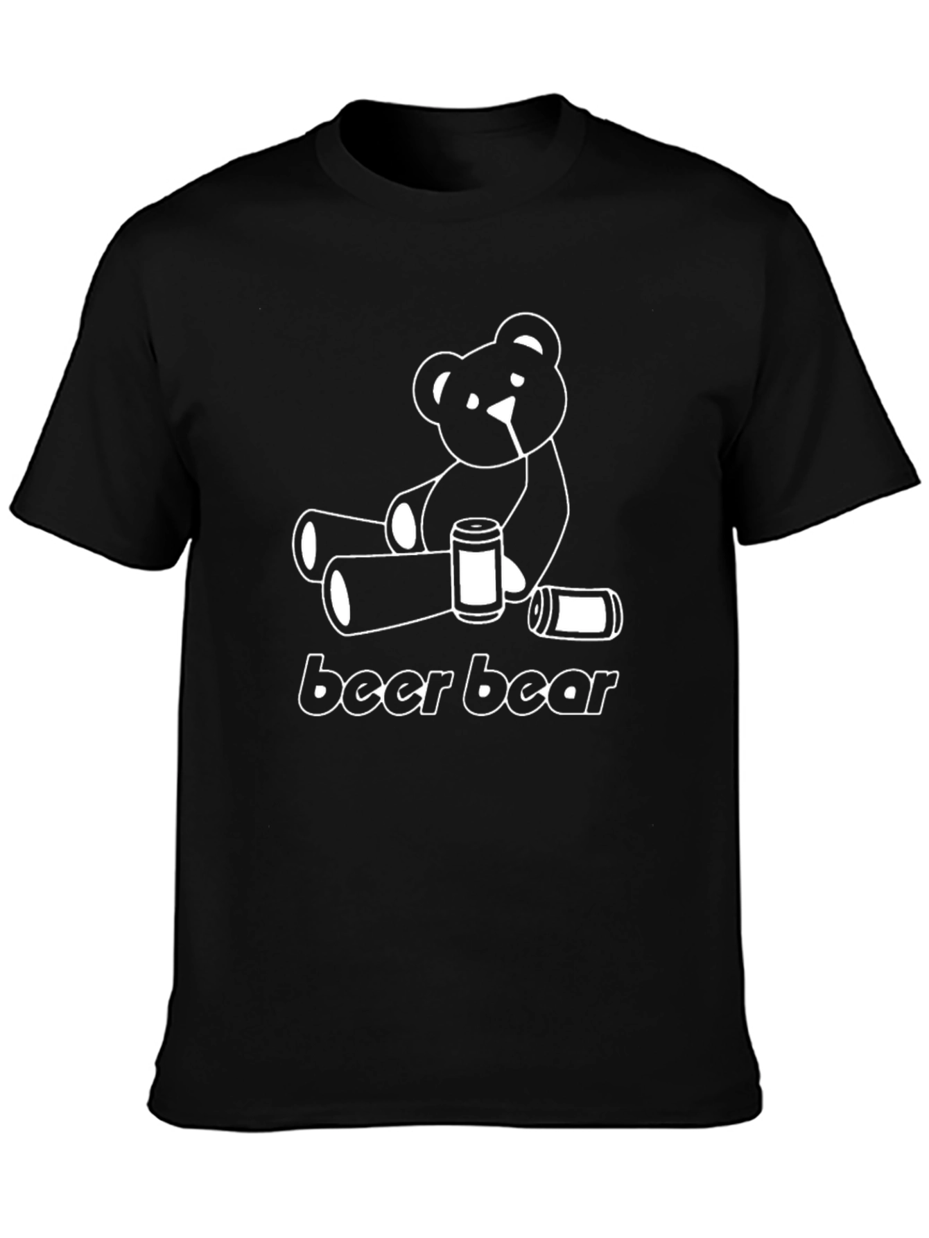Beer Bear T-Shirt - Funny Graphic Tee