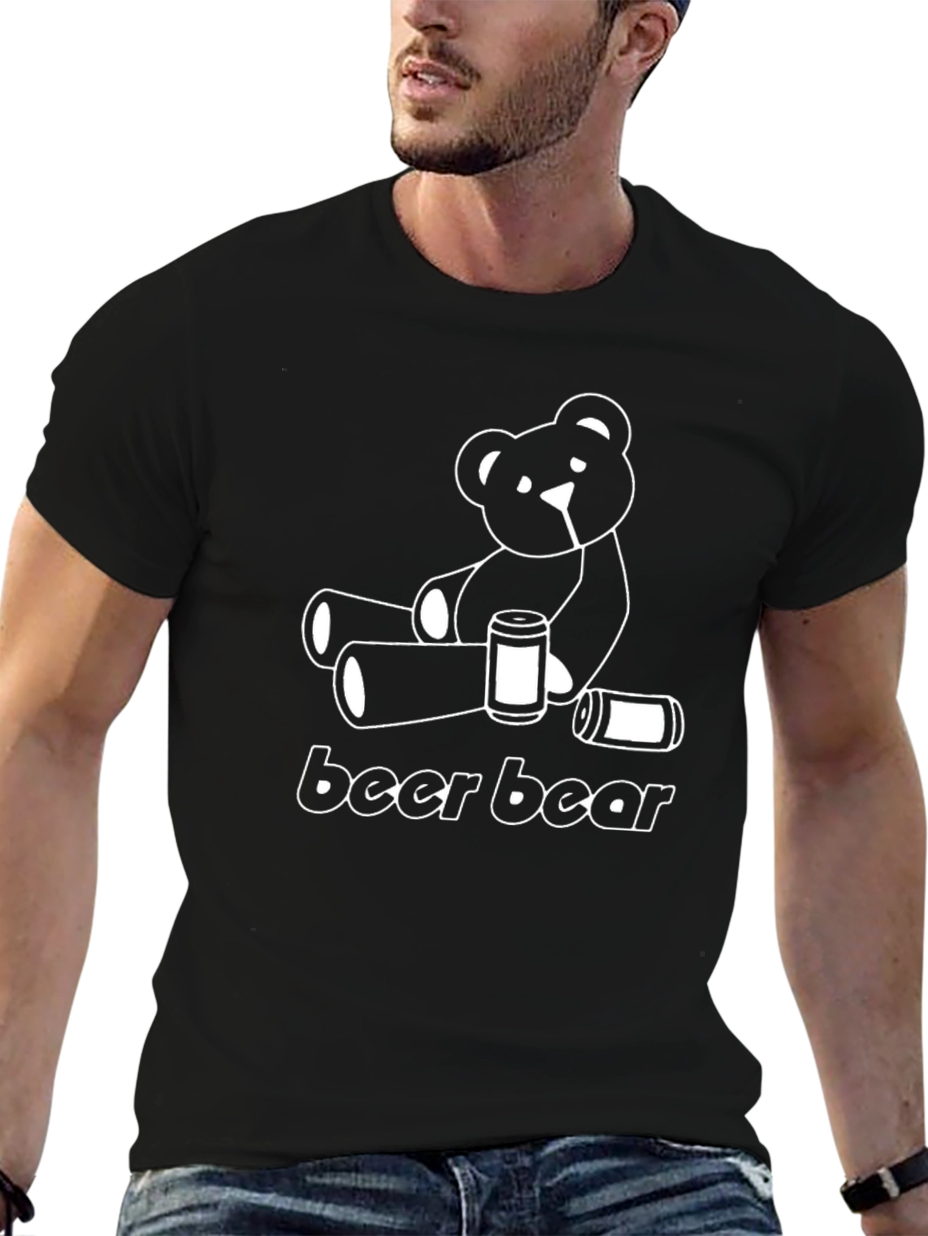 Beer Bear T-Shirt - Funny Graphic Tee