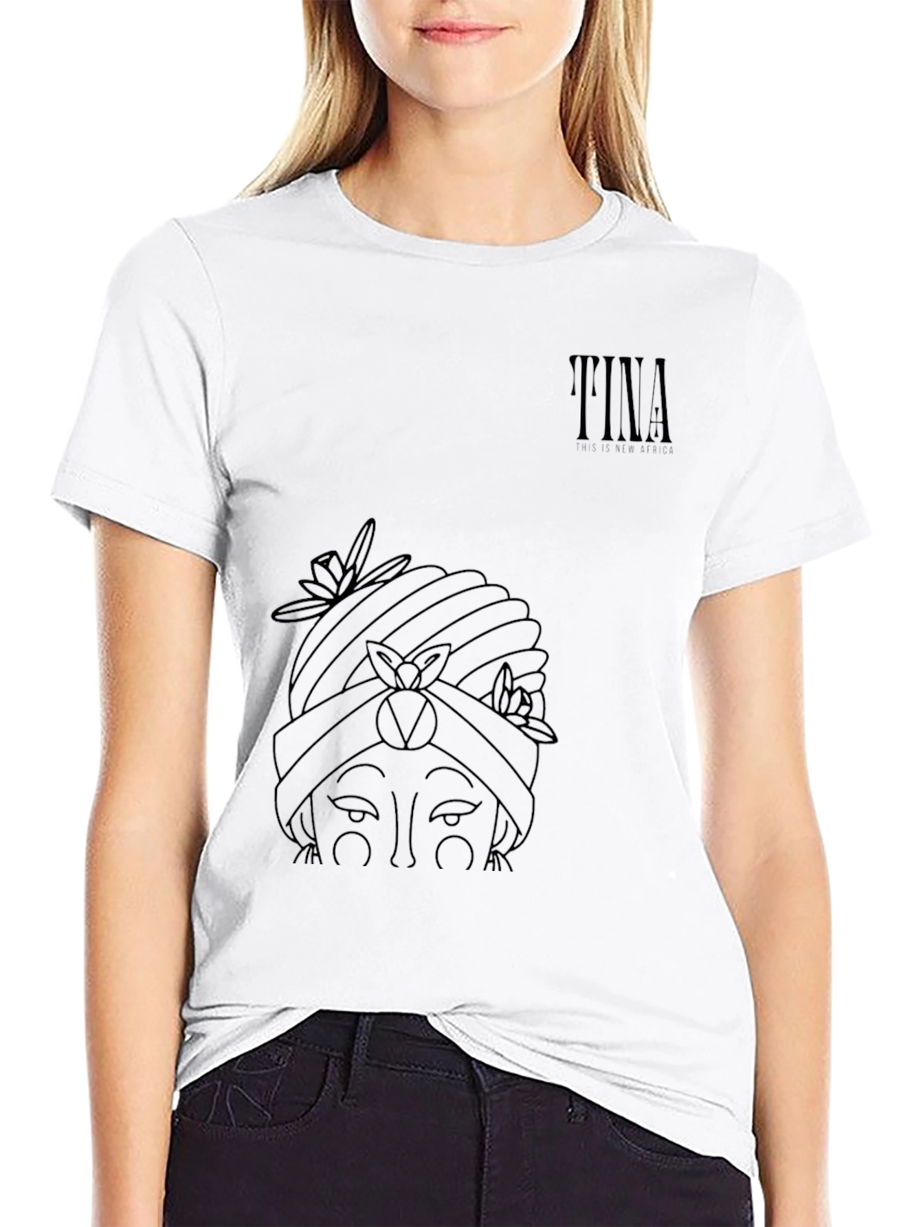 Graphic Print Black T-Shirt