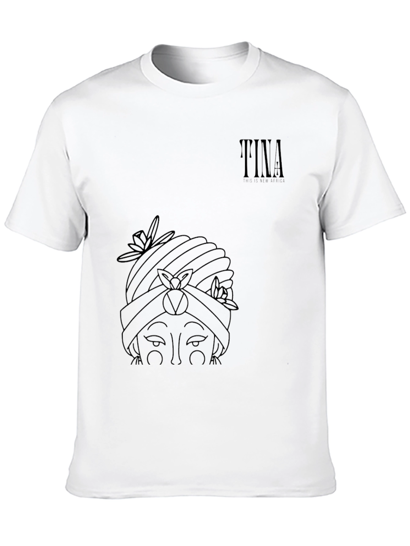 Graphic Print Black T-Shirt