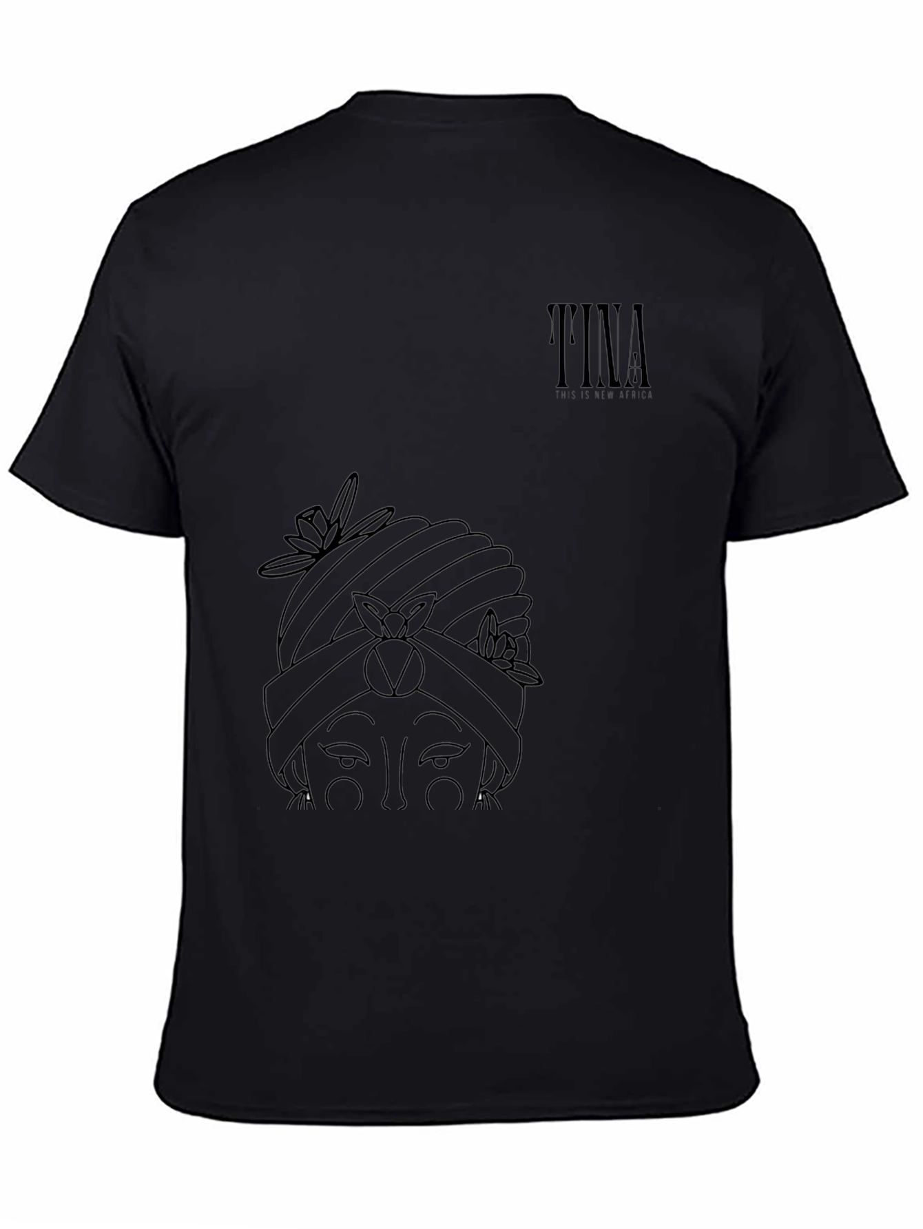 Graphic Print Black T-Shirt