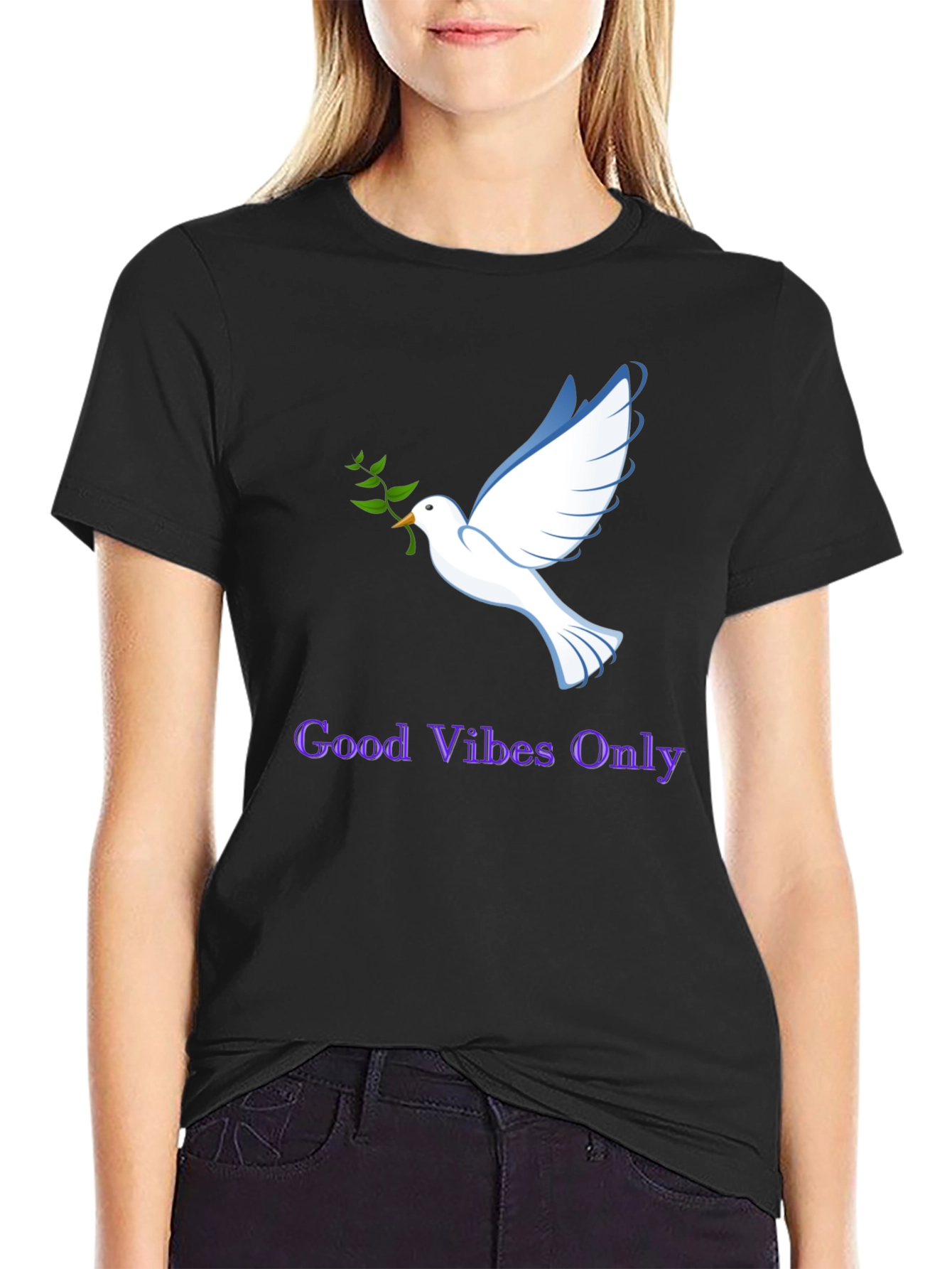 Good Vibes Only Dove Graphic Tee - Unisex