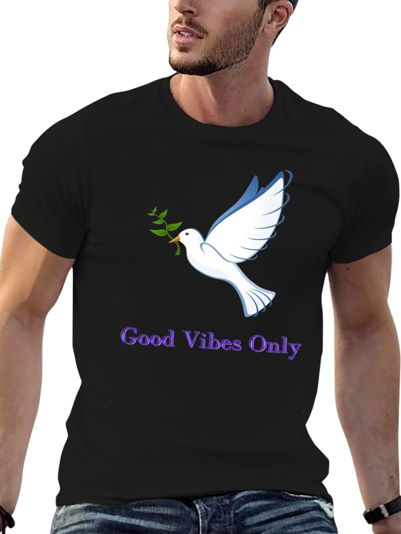 Good Vibes Only Dove Graphic Tee - Unisex