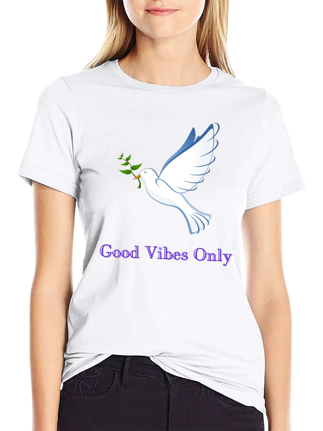 Good Vibes Only Dove Graphic Tee - Unisex