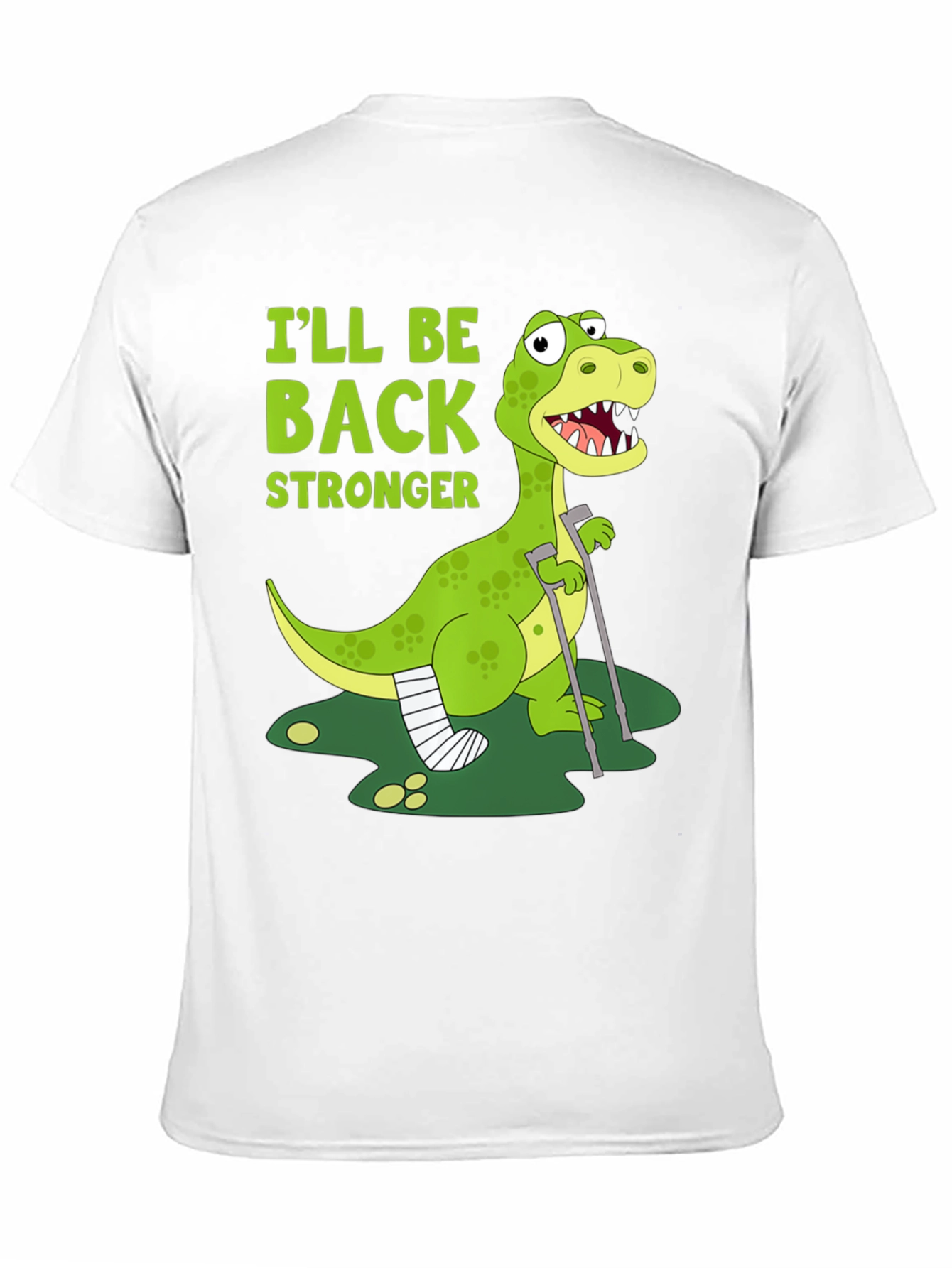 Ill Be Back Stronger Dino Graphic Tee