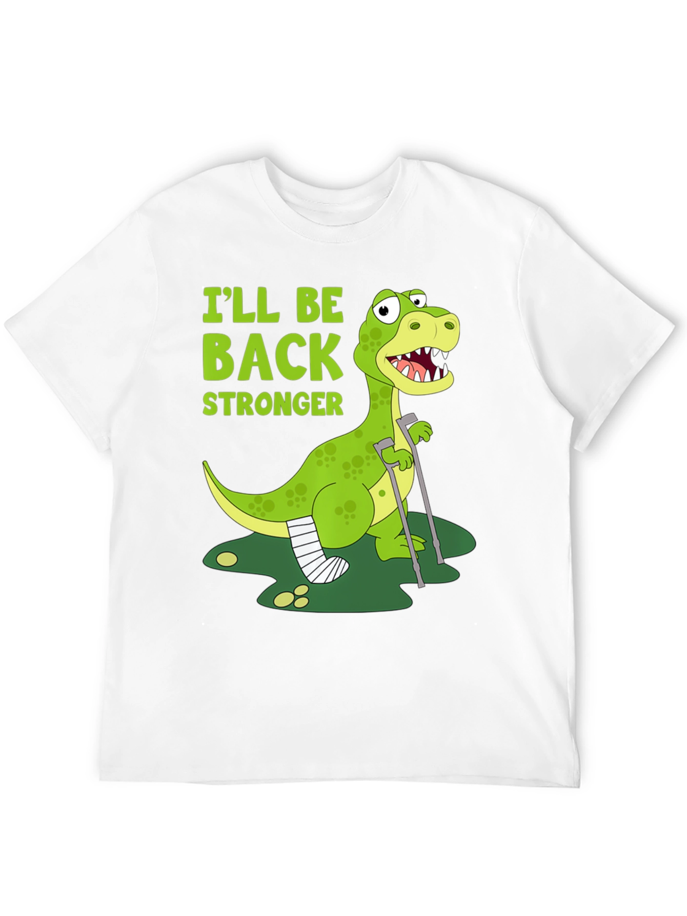 Ill Be Back Stronger Dino Graphic Tee