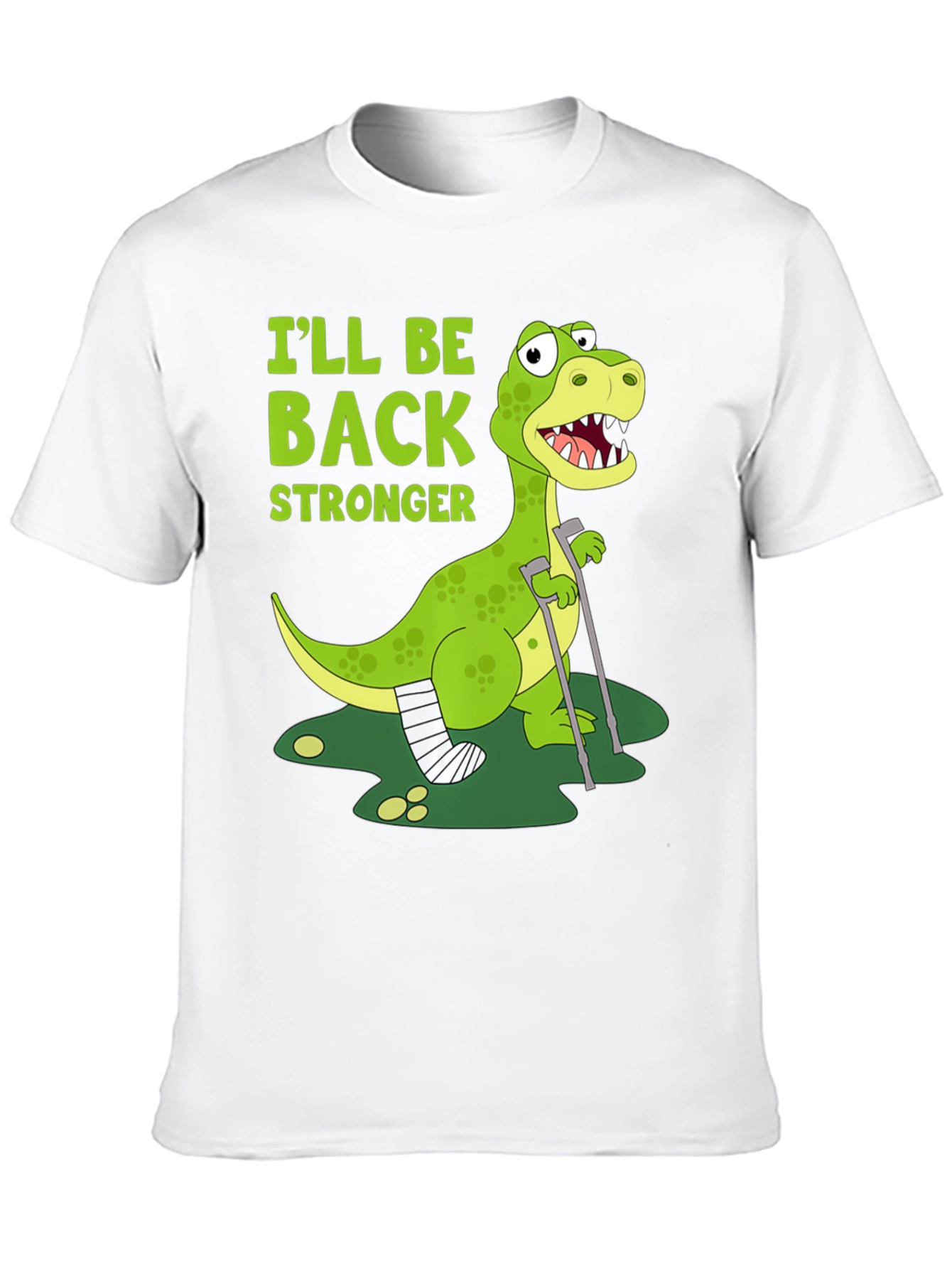 Ill Be Back Stronger Dino Graphic Tee